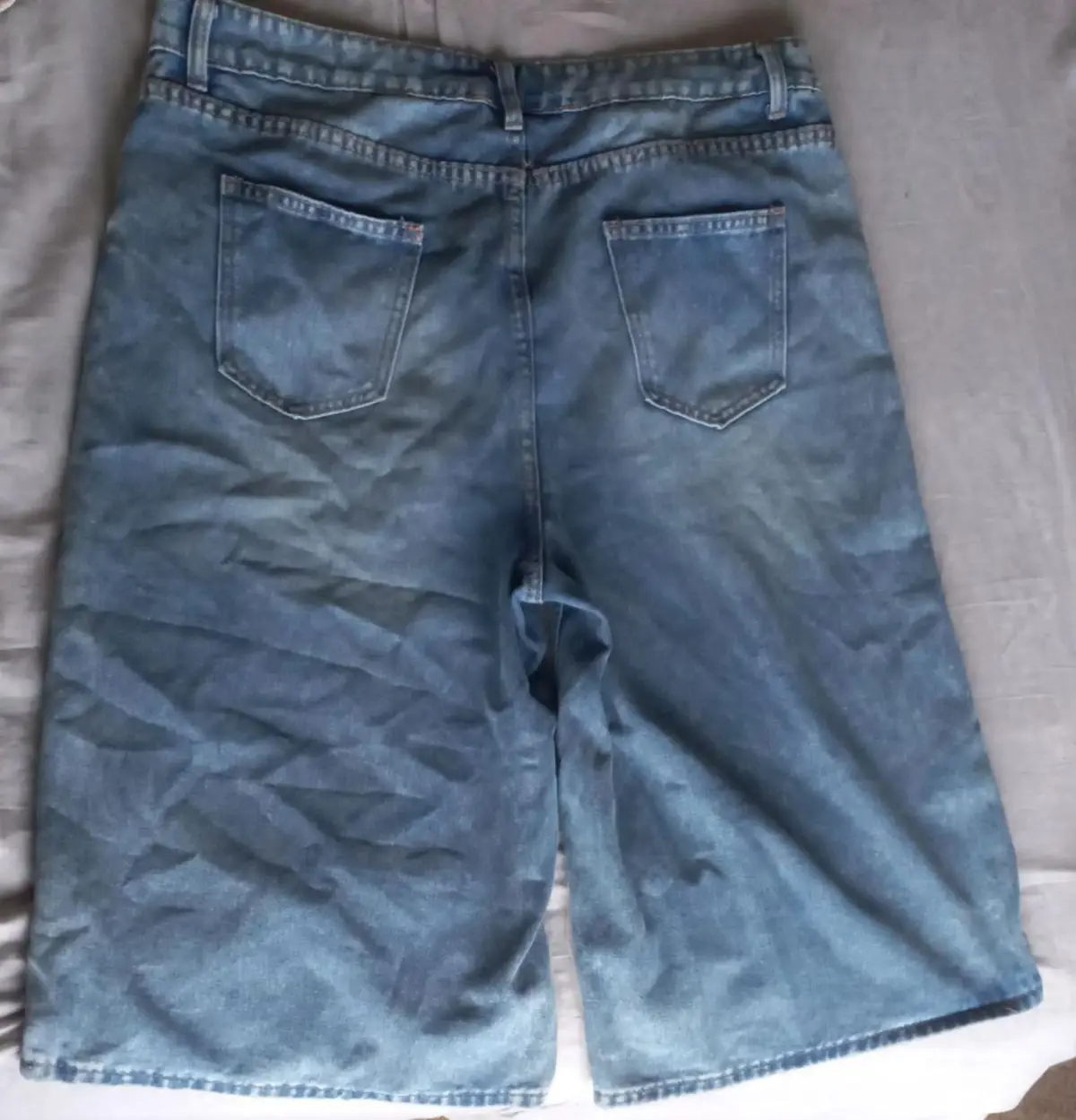 Blue Denim Shorts Size 40