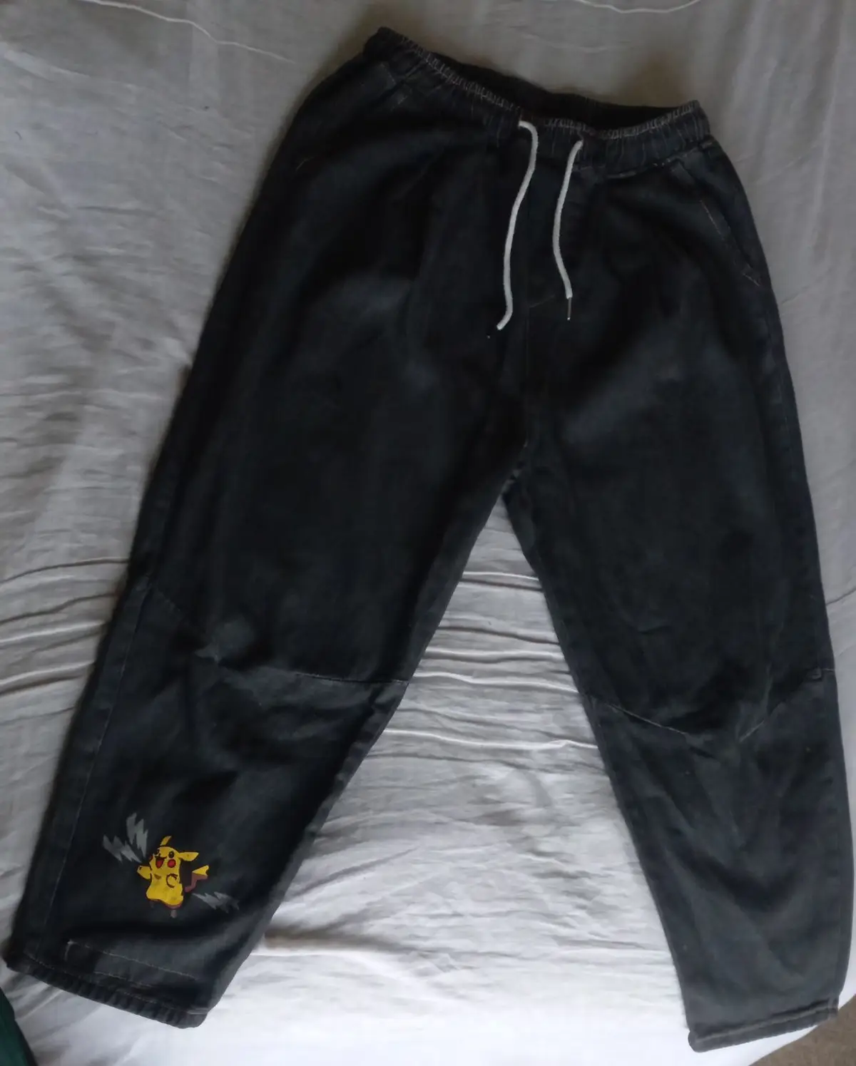 Black Pikachu Graphic Sweatpants