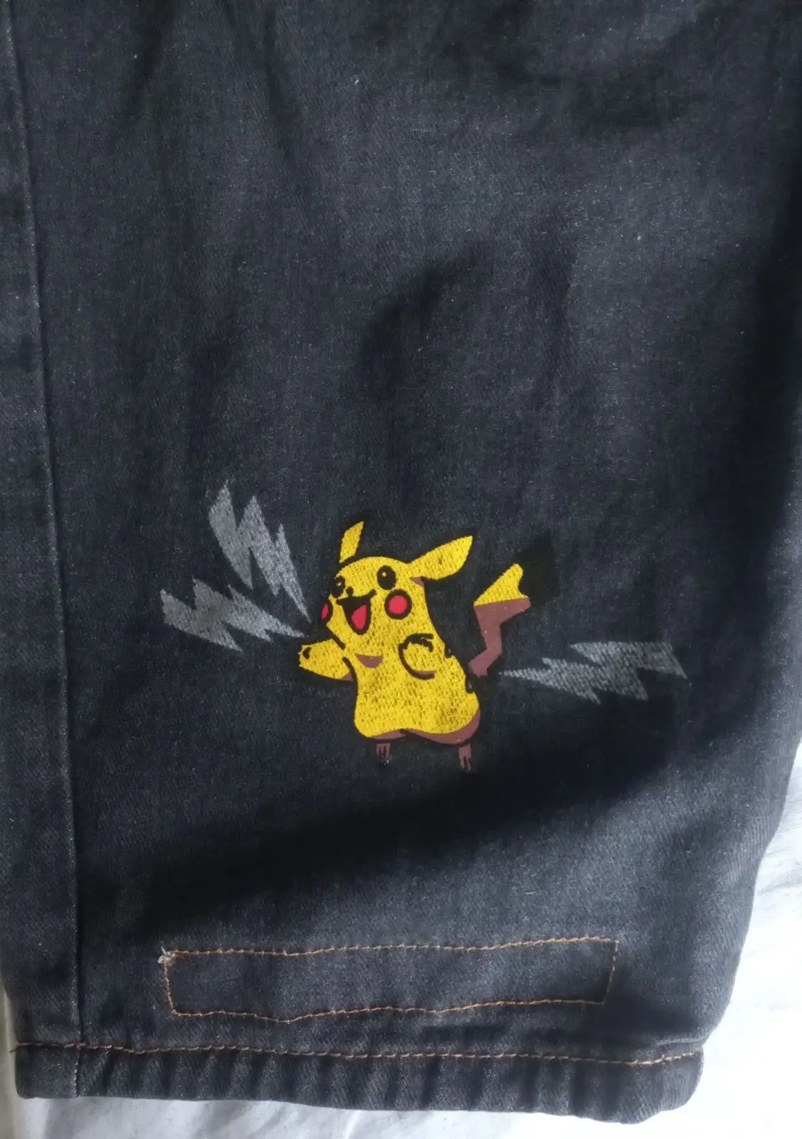 Black Pikachu Graphic Sweatpants