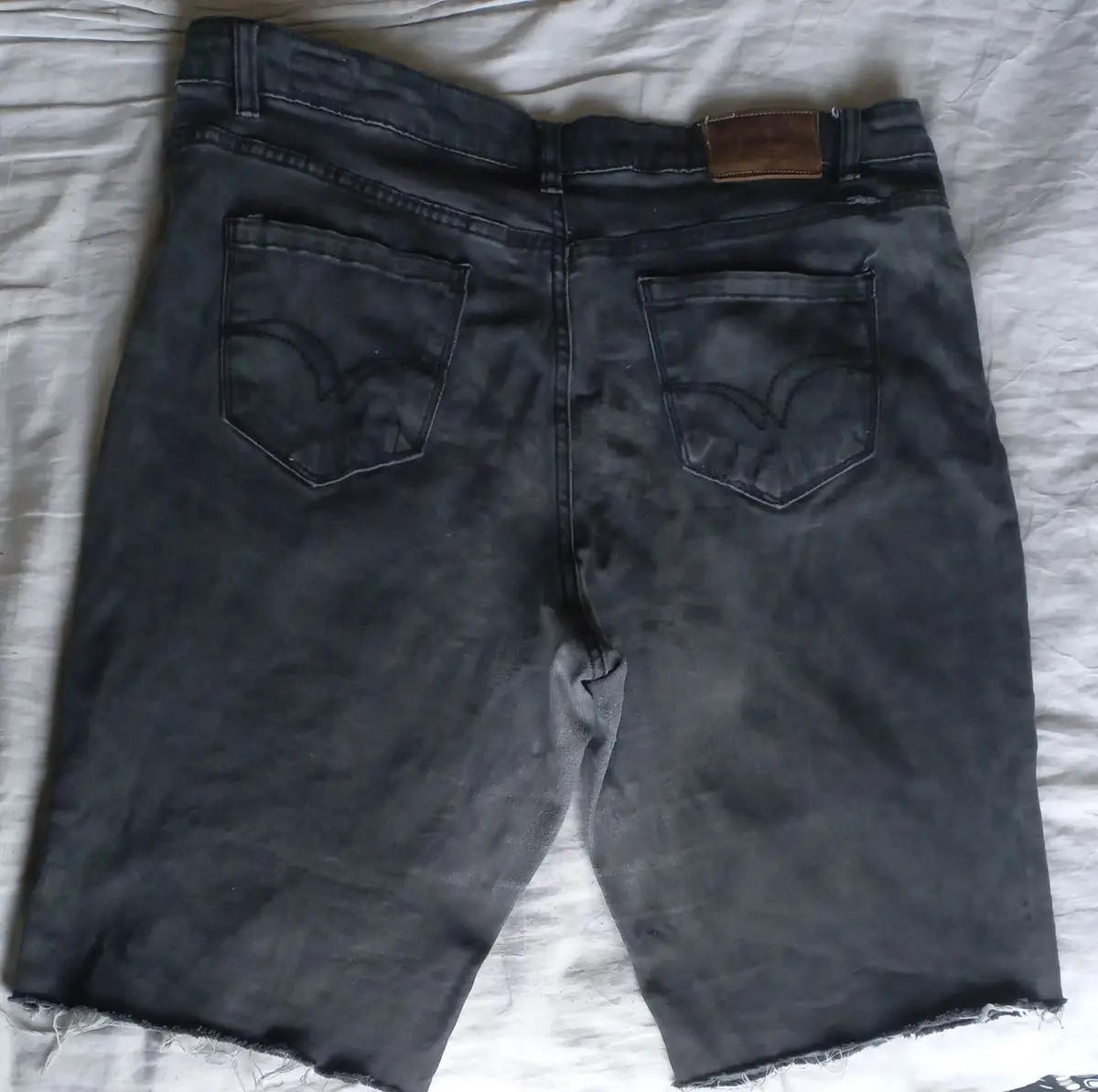 Lee Cooper Dark Grey Denim Shorts Size 16