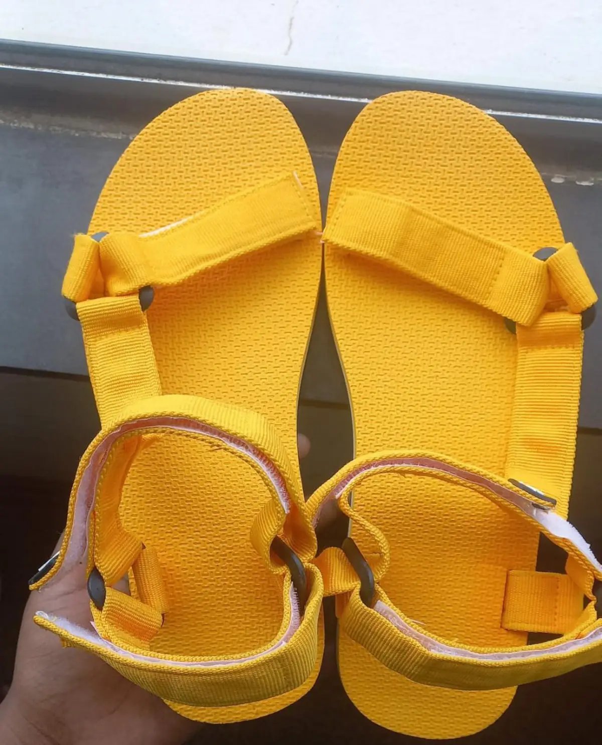 Tom Tom Shoes Yellow Strappy Sandals