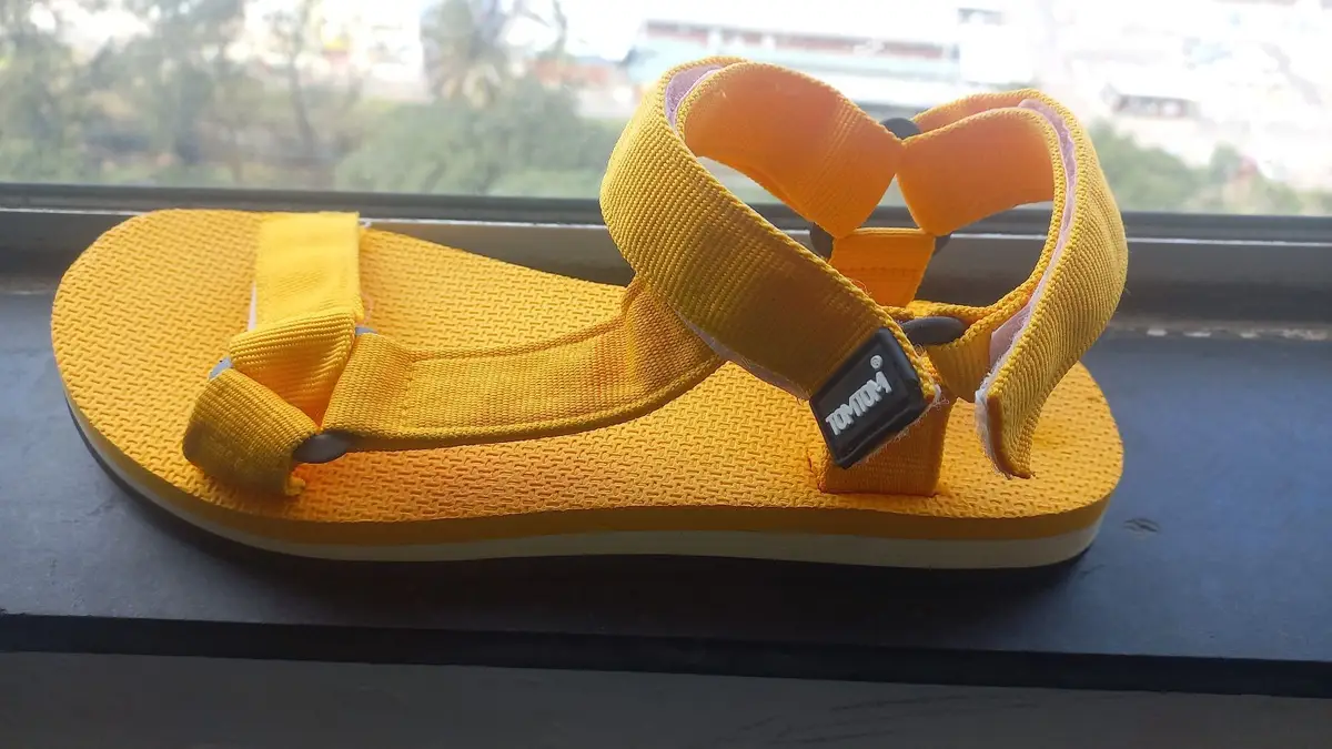 Yellow Strappy Sandals