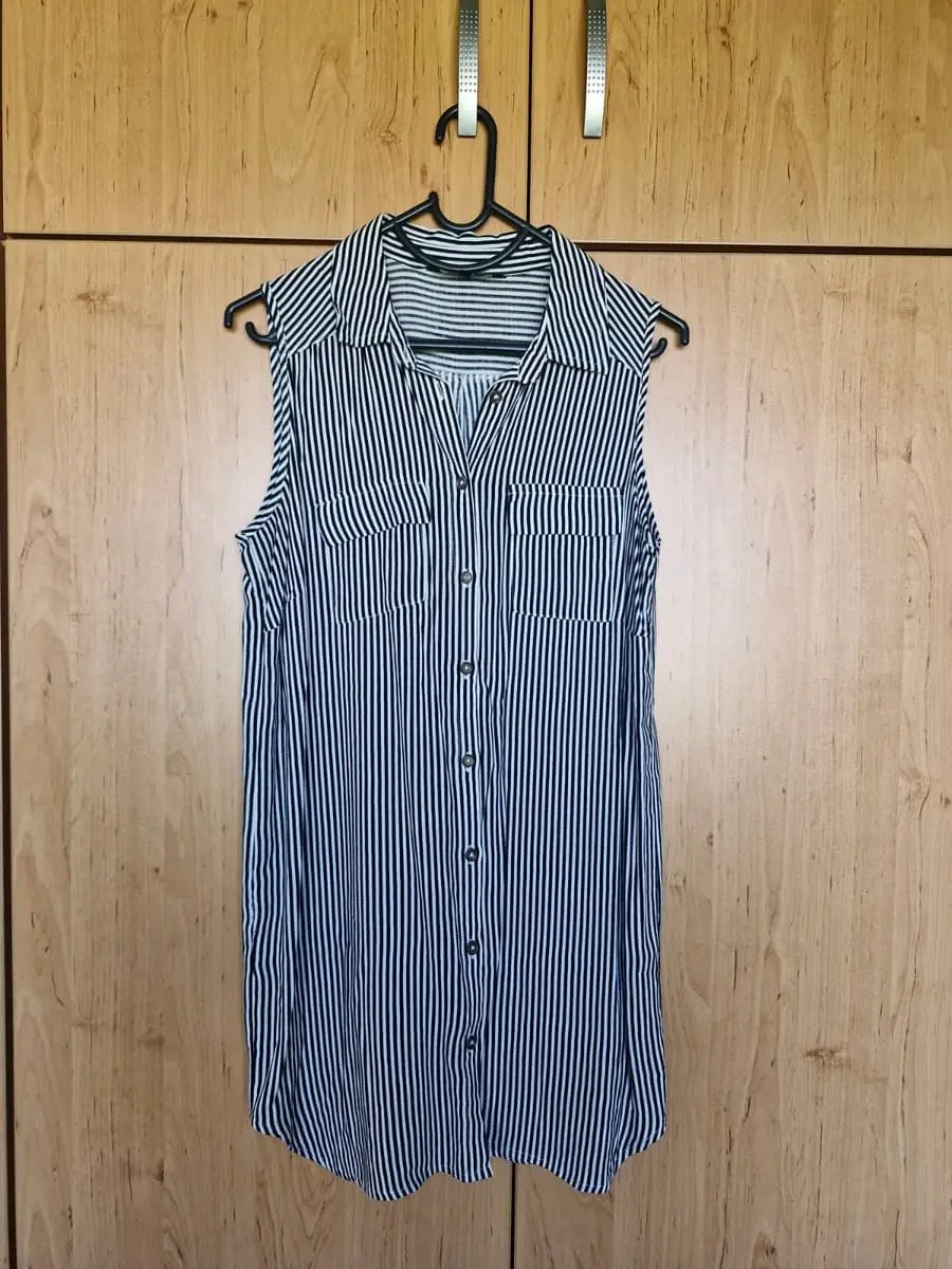 & Other Stories Black and white stripe blouse