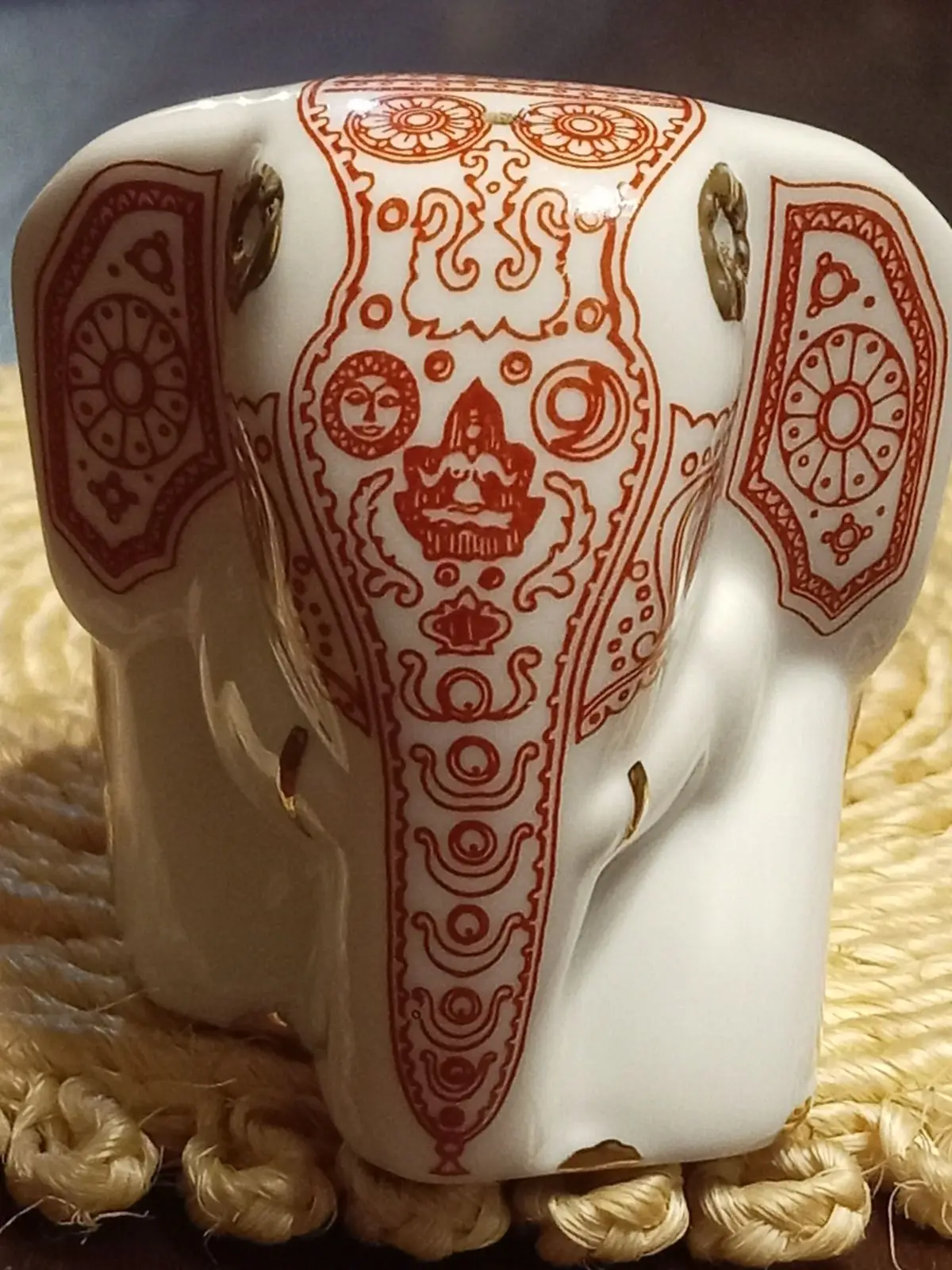 Decorative Ceramic Elephant Figurine
