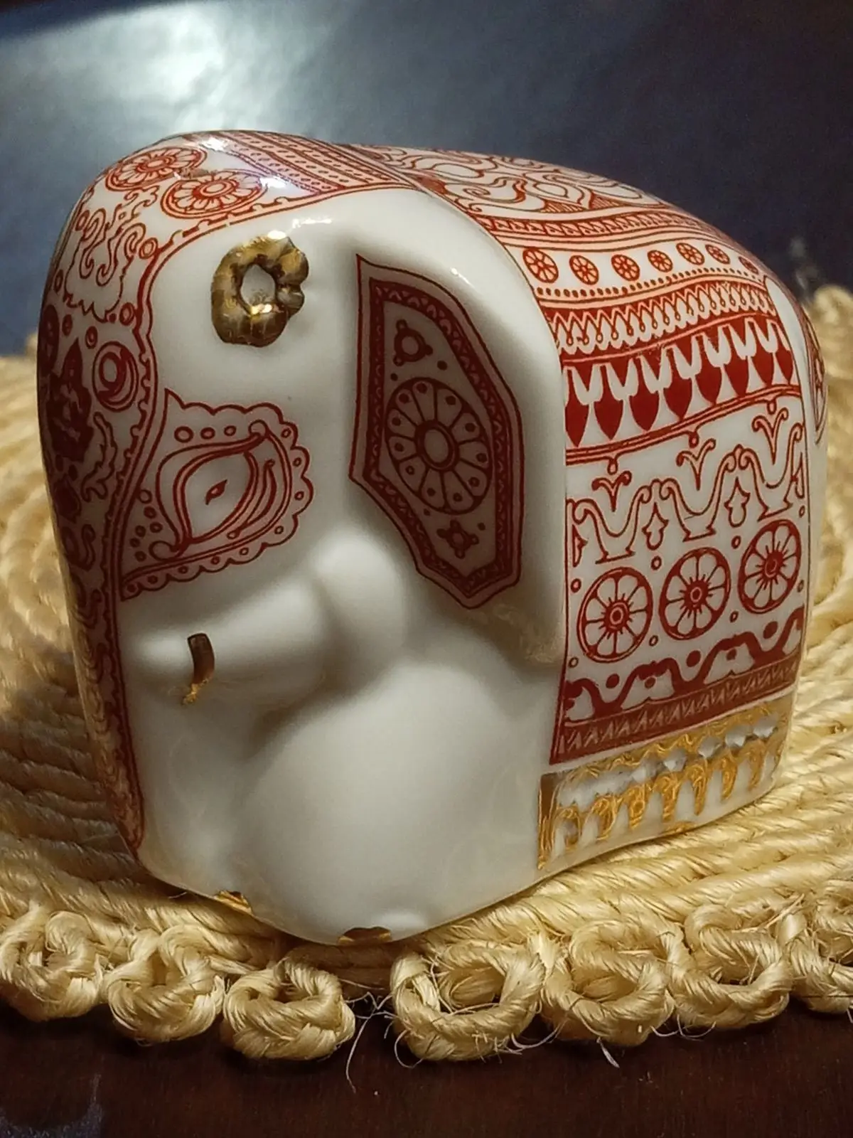 Decorative Ceramic Elephant Figurine