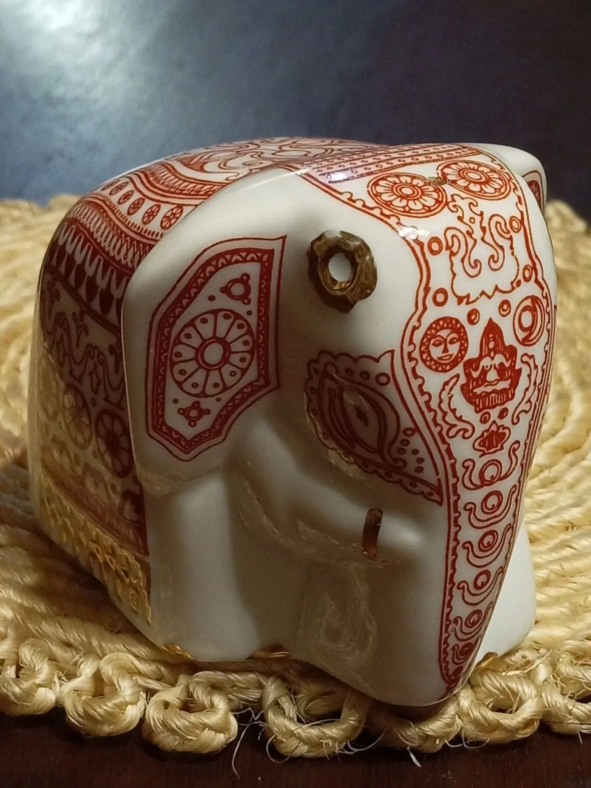 Decorative Ceramic Elephant Figurine