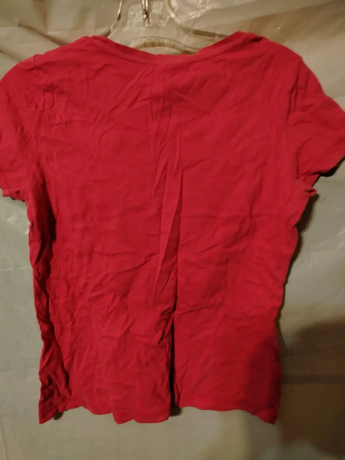 Puma Red Ladies T-Shirt with Striped Logo