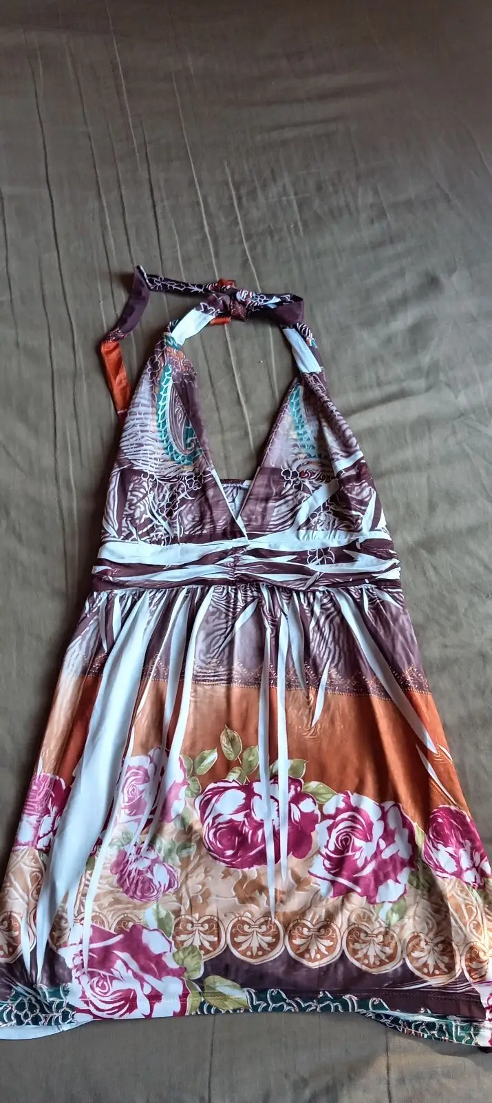 Floral Halter-Neck Dress