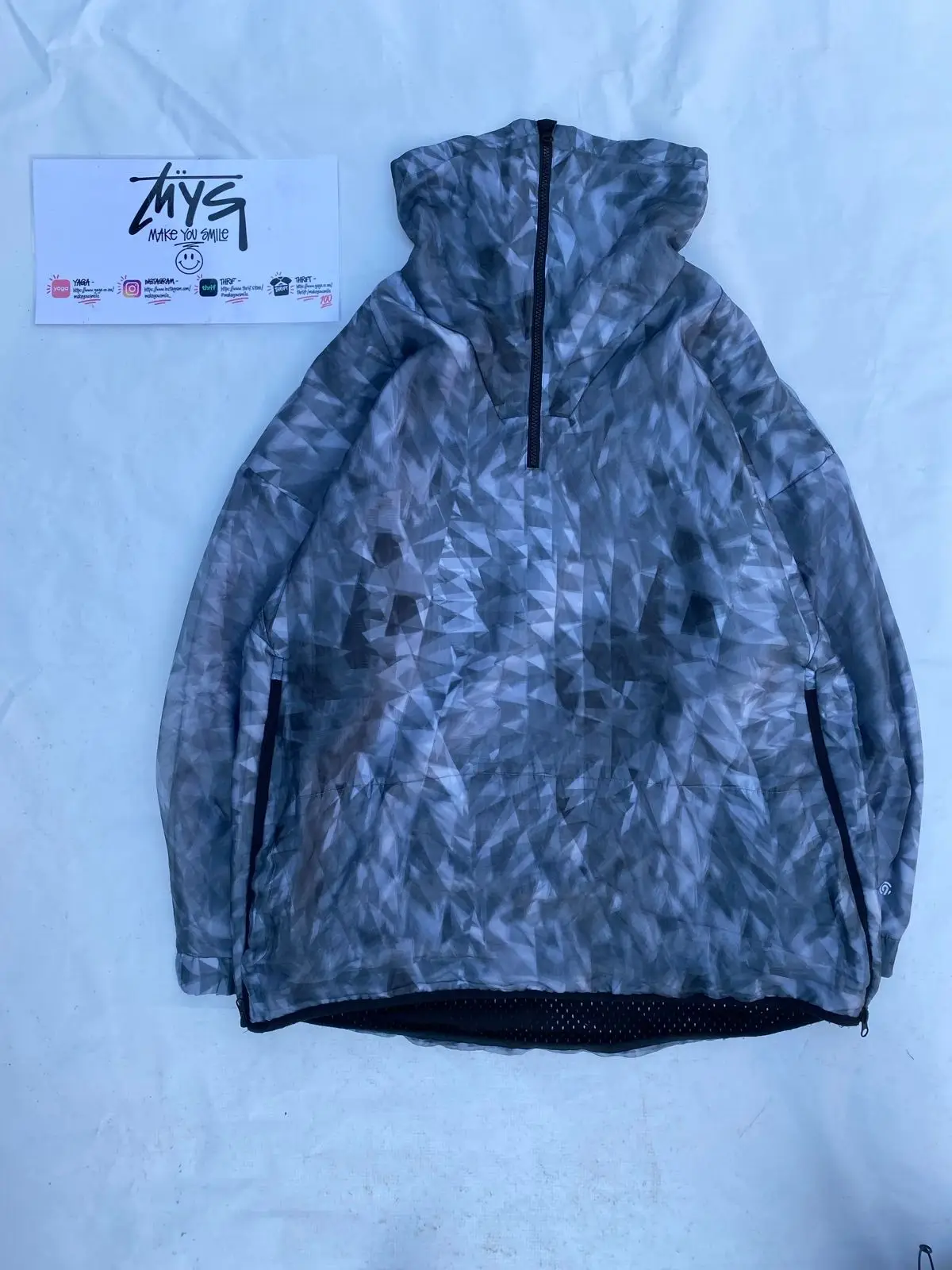 Champion Geometric Quarter-Zip Hoodie