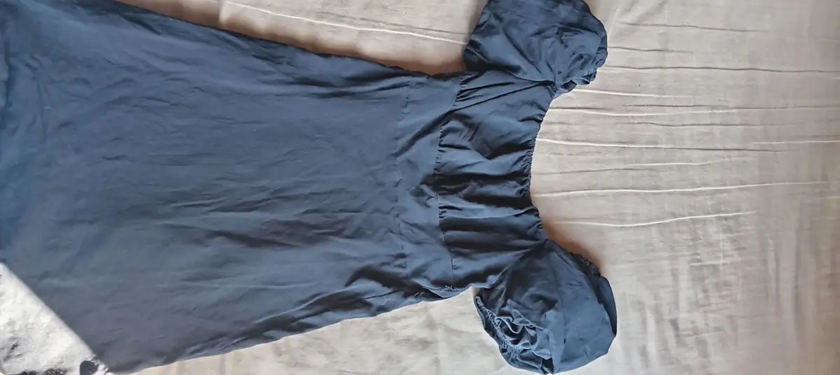 Black Puff Sleeve Dress