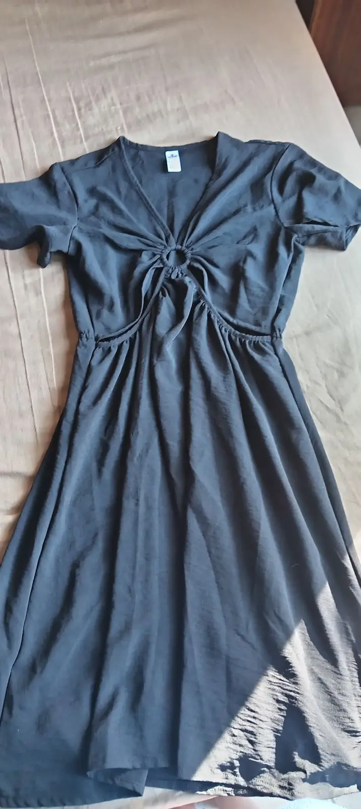 Hollister Short Sleeve Ring Detail Dress