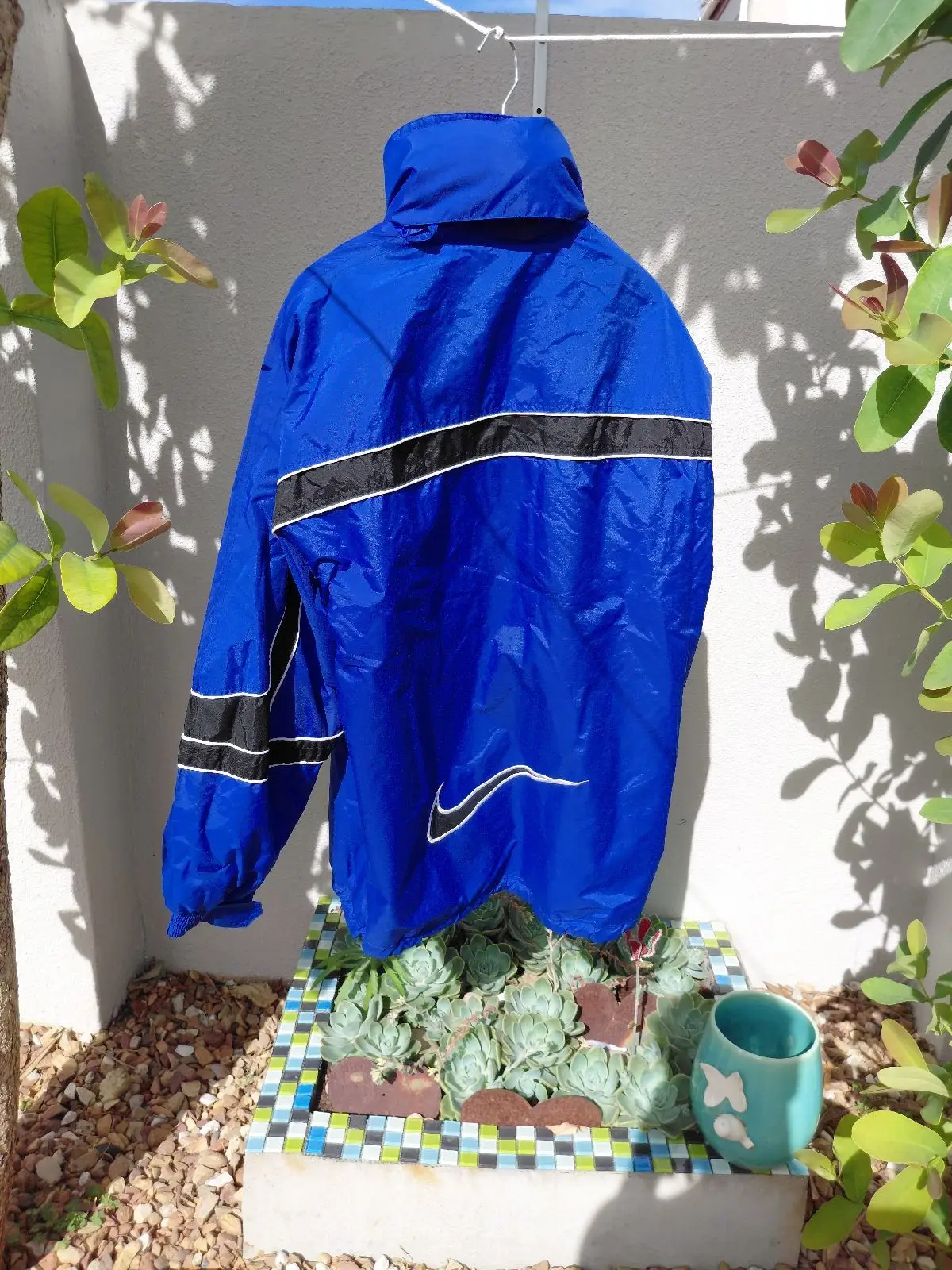 Nike Blue and Black Windbreaker Jacket