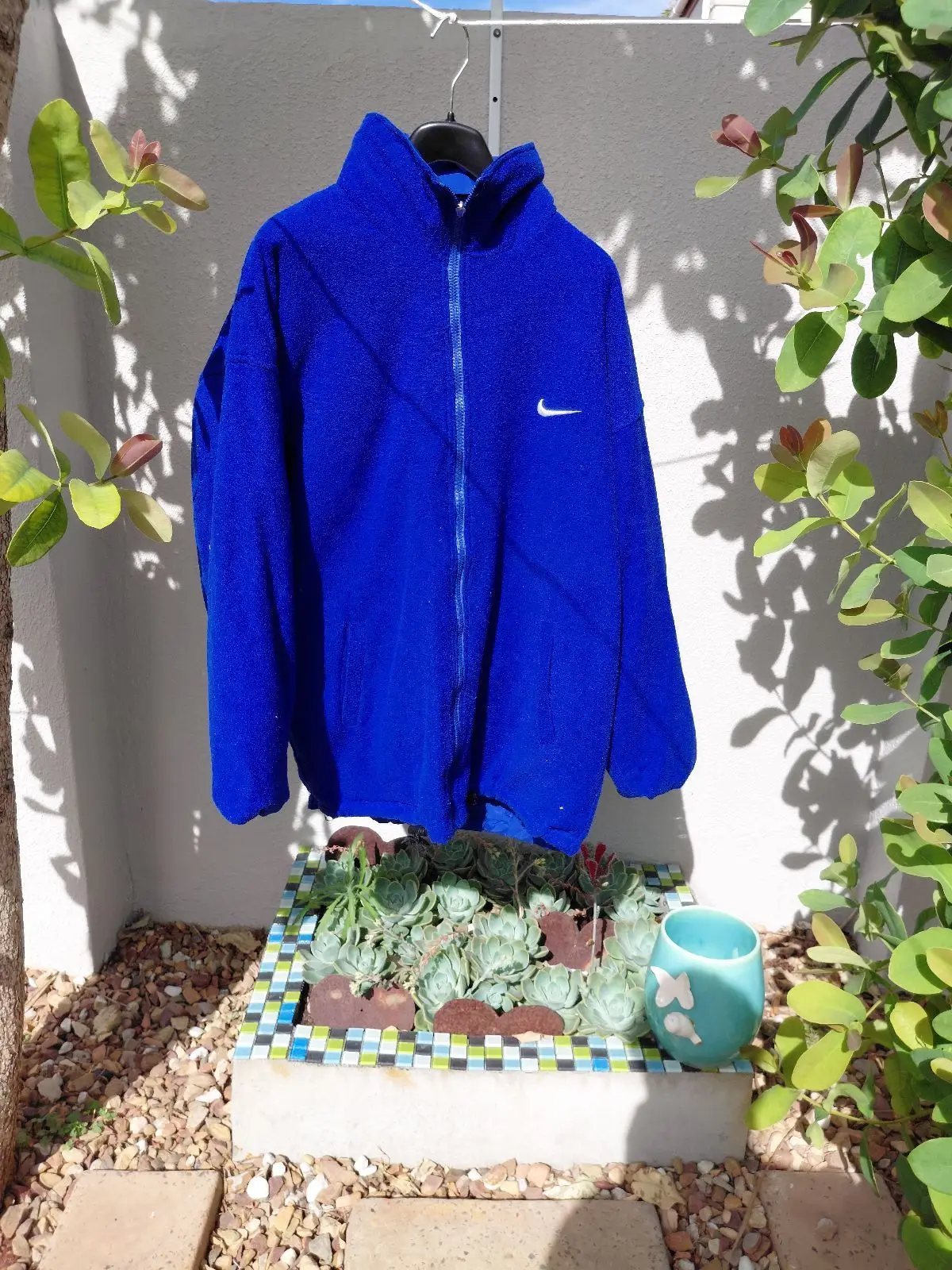 Nike Blue and Black Windbreaker Jacket