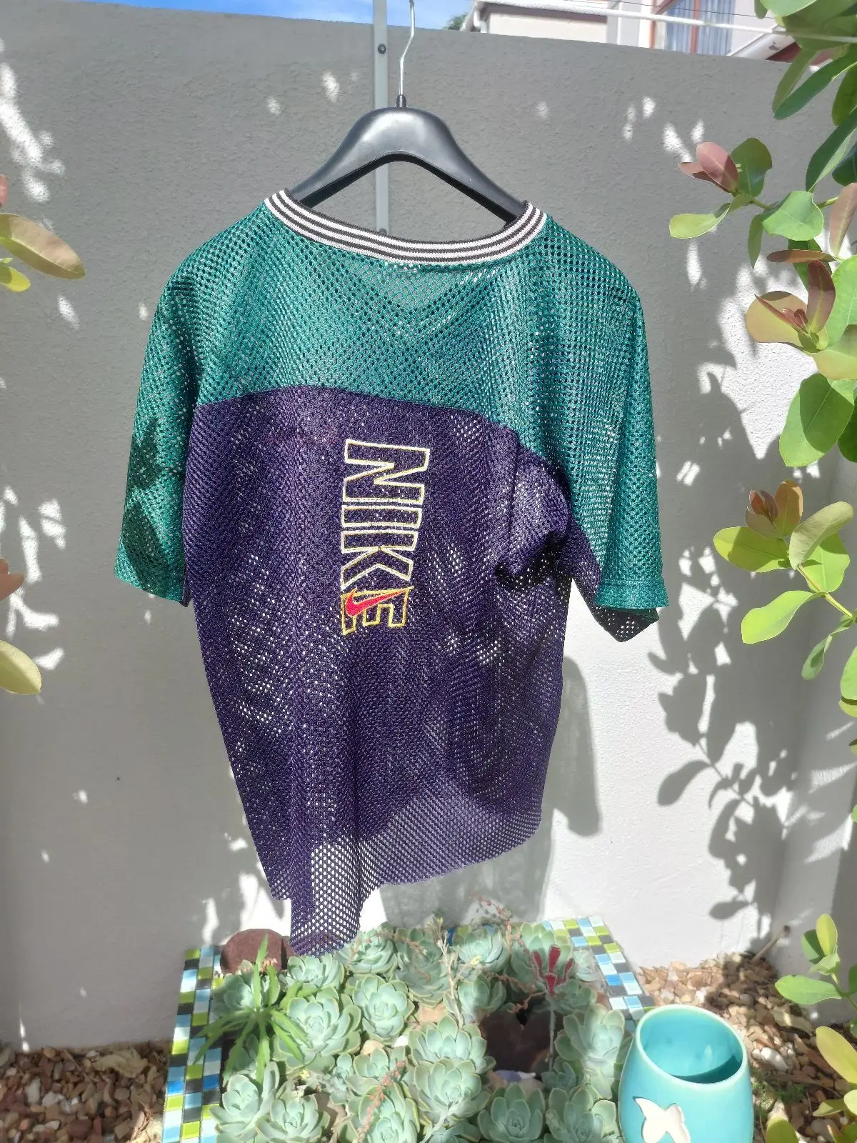 Nike Mesh Jersey Green and Purple
