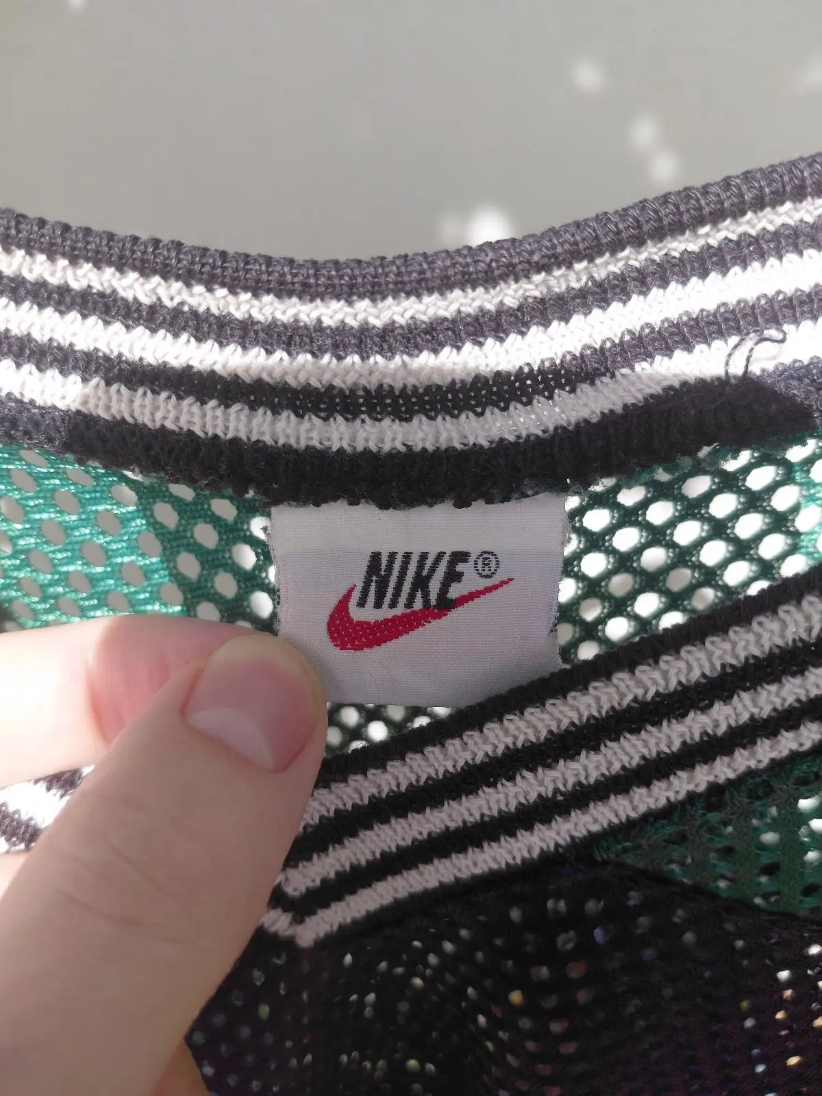 Nike Mesh Jersey Green and Purple