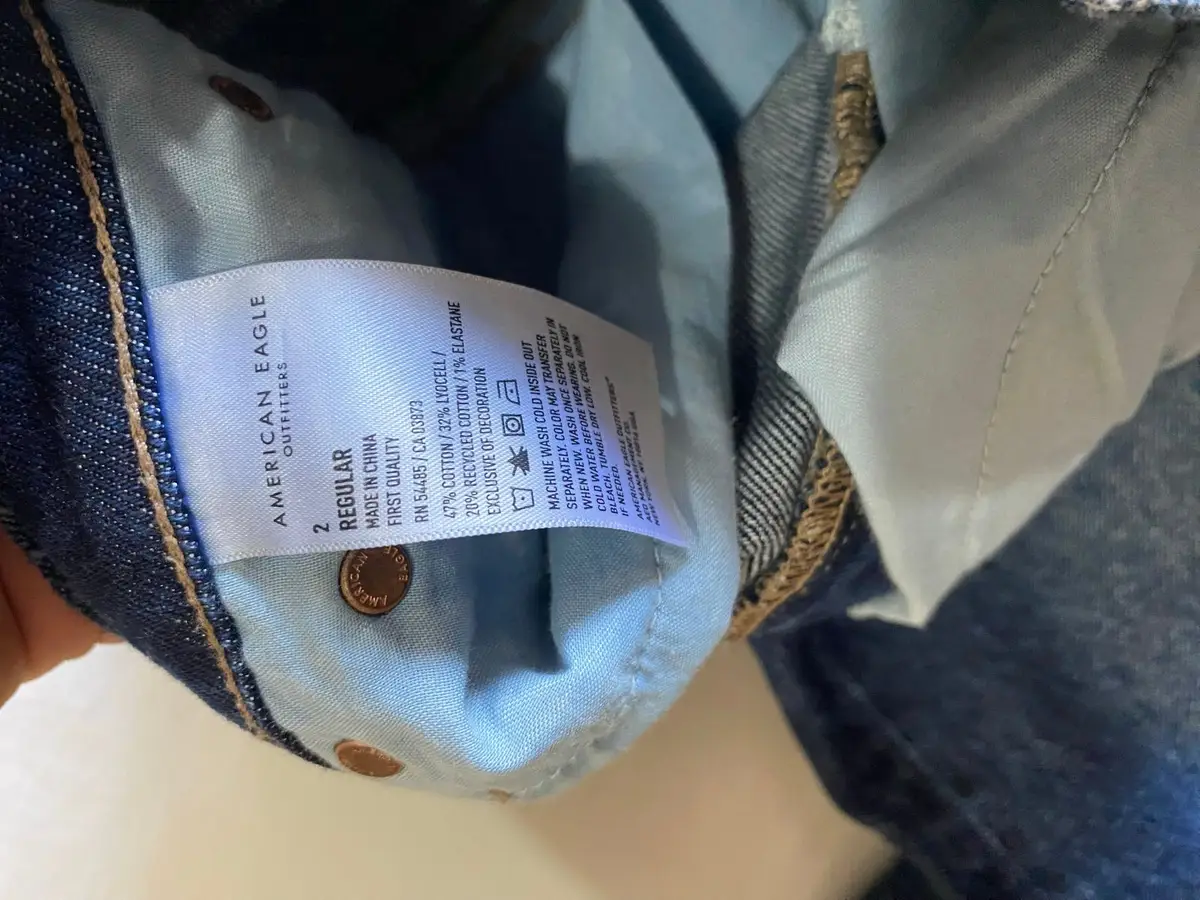 American Eagle Blue Distressed Denim Jeans