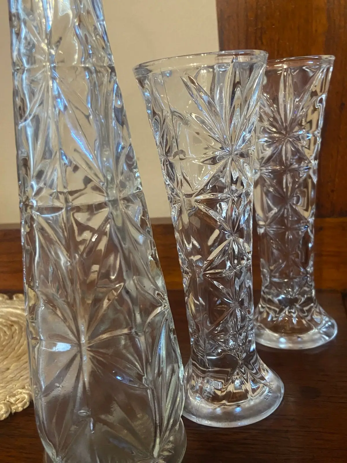 Vintage Cut Glass Bud Vase