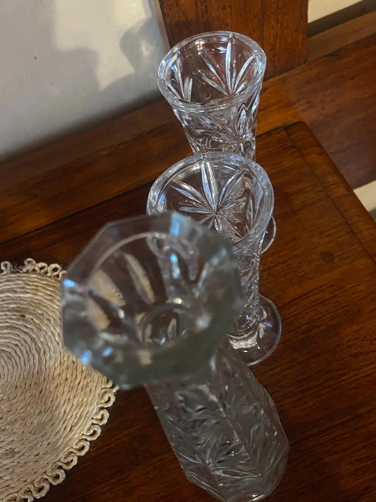 Vintage Cut Glass Bud Vase