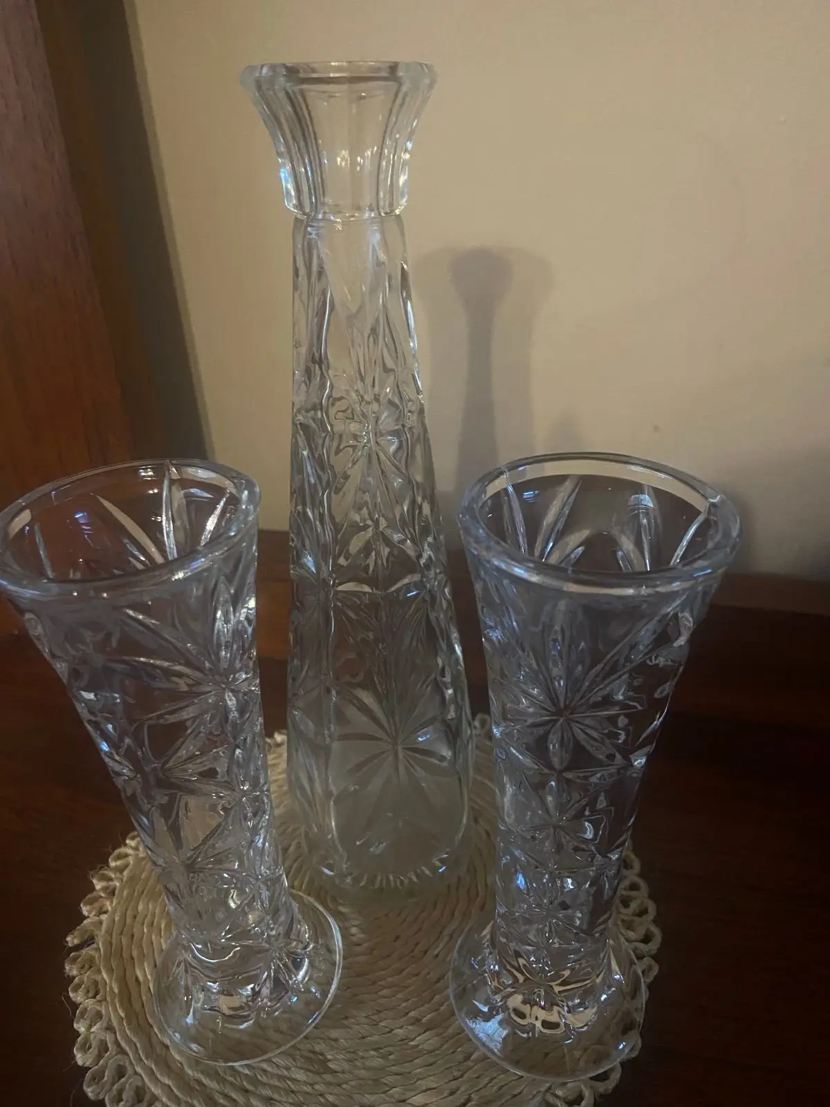 Vintage Cut Glass Bud Vase