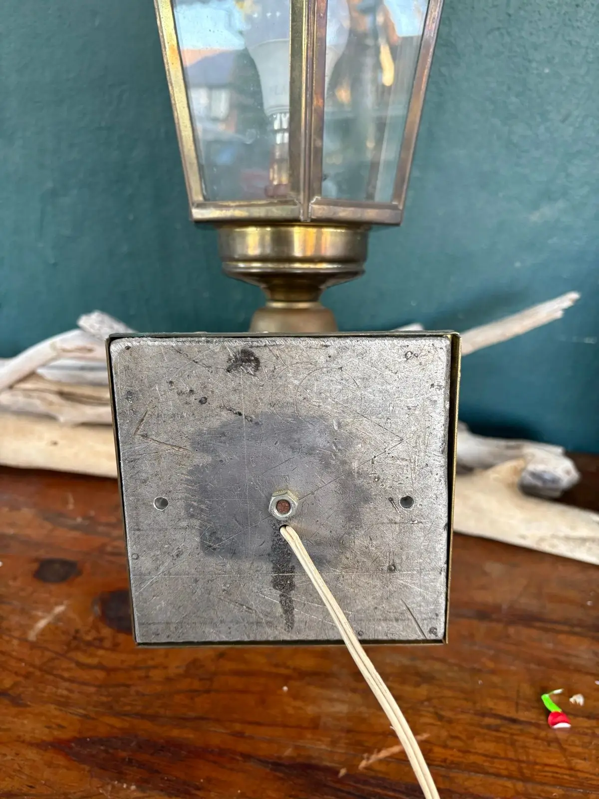 Vintage Brass Wall Lantern Lamp