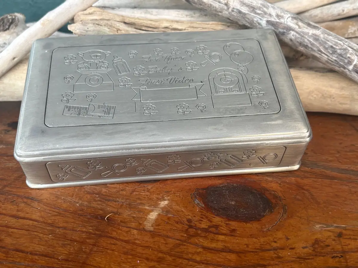 Engraved Metal Baby Keepsake Box