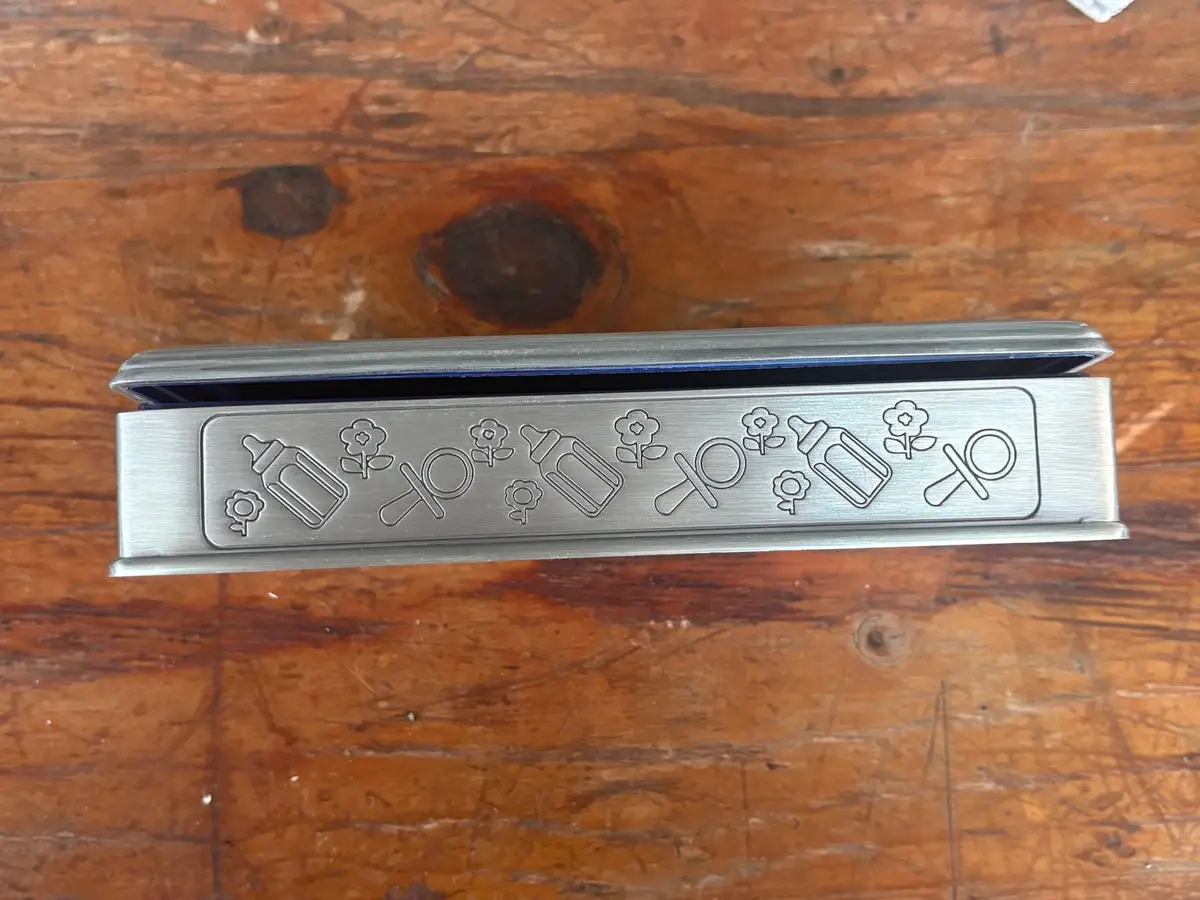 Engraved Metal Baby Keepsake Box
