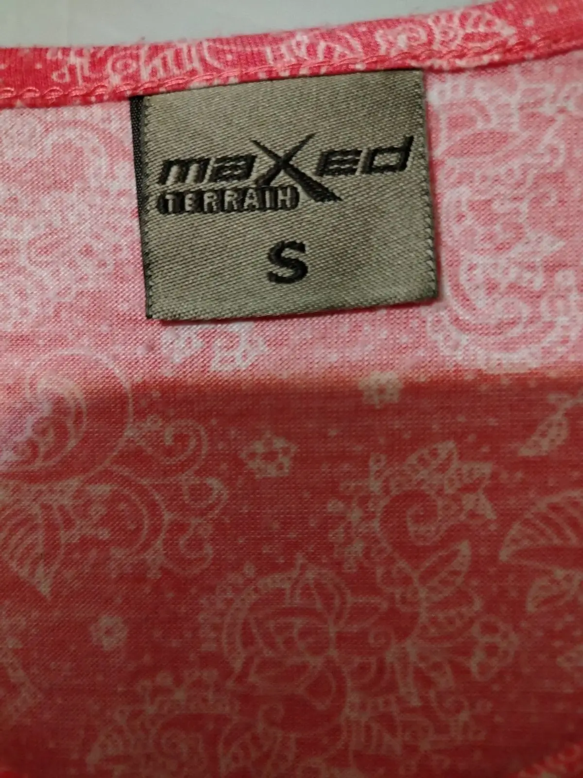 Maxed Terrain Coral Pink Paisley Playsuit Size S