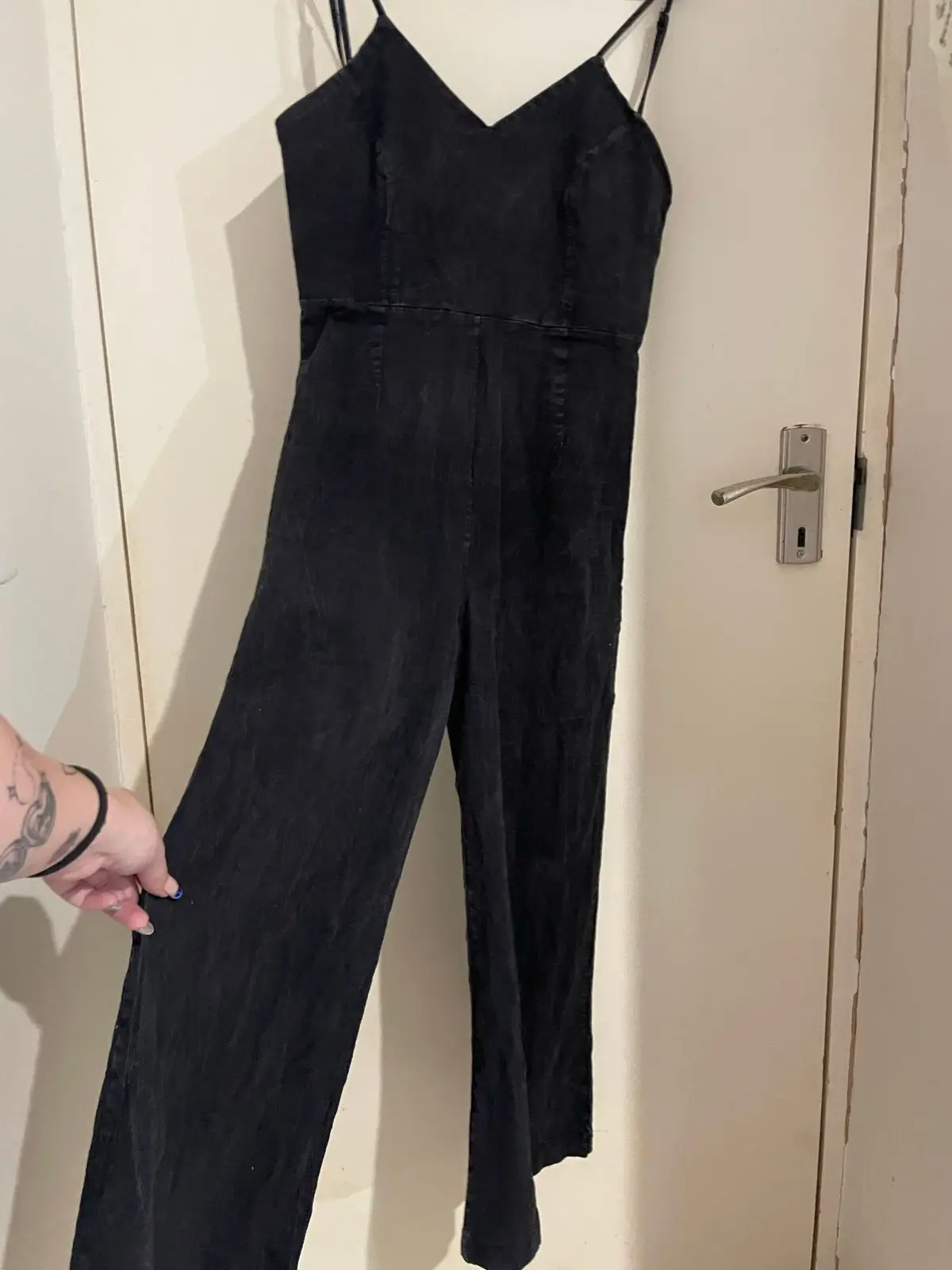Cotton On Black Denim Jumpsuit