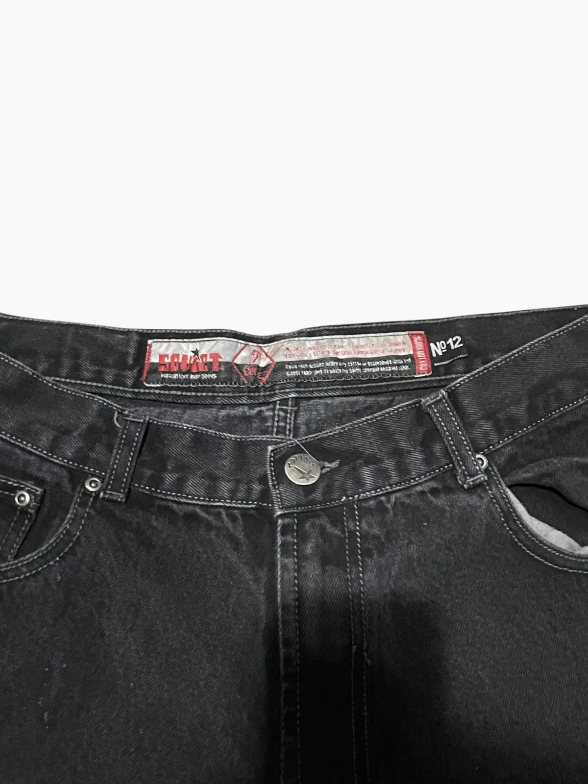 Soviet Black Distressed Denim Jeans