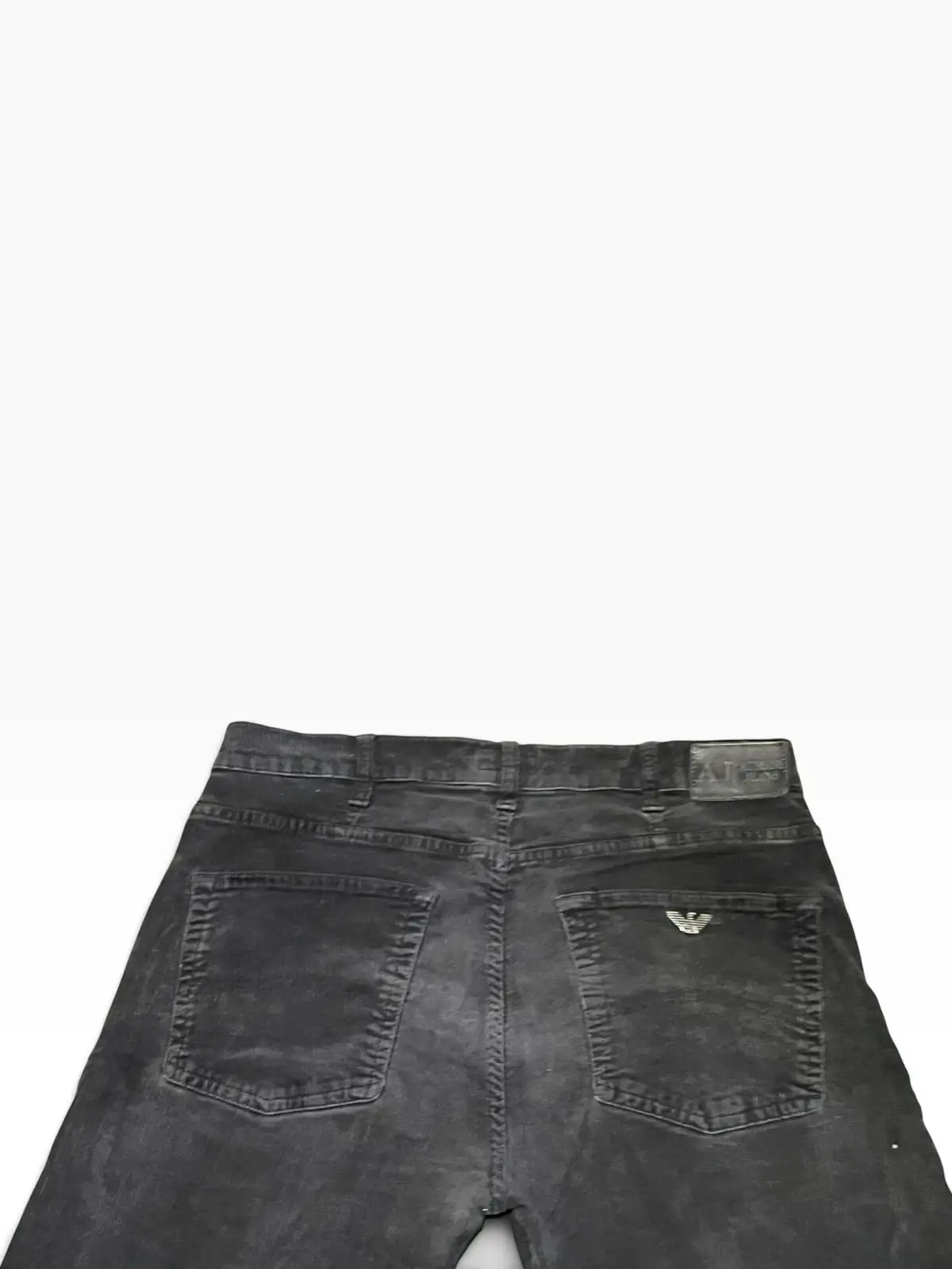 Armani Jeans Black Denim With Purple Side Panels