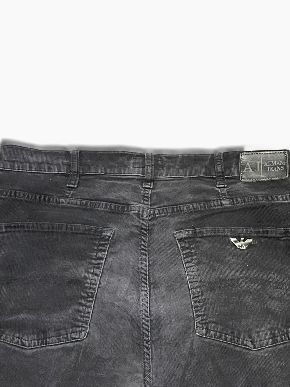 Armani Jeans Black Denim With Purple Side Panels