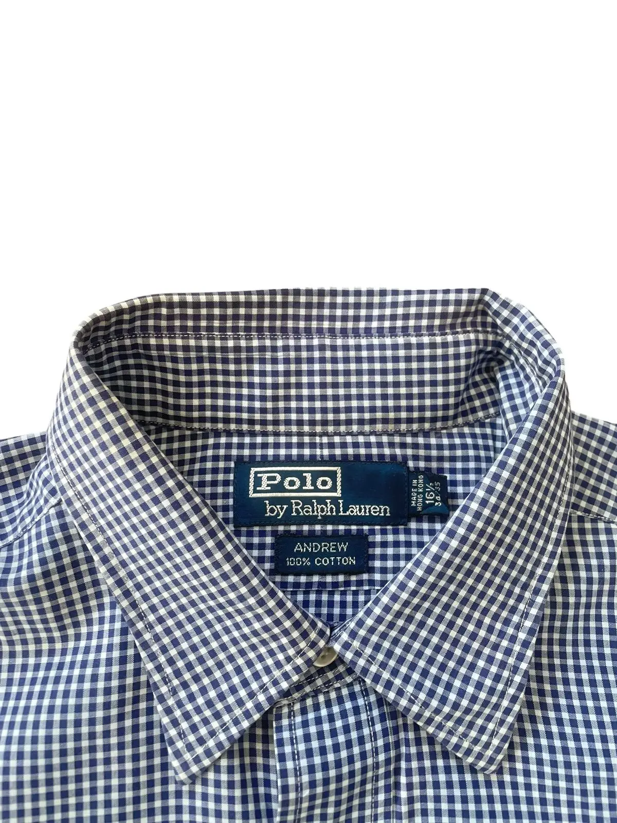 Polo Ralph Lauren Blue Checkered Long Sleeve Shirt