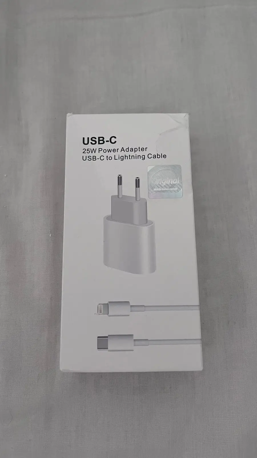 USB-C 25W Power Adapter and Cable Box