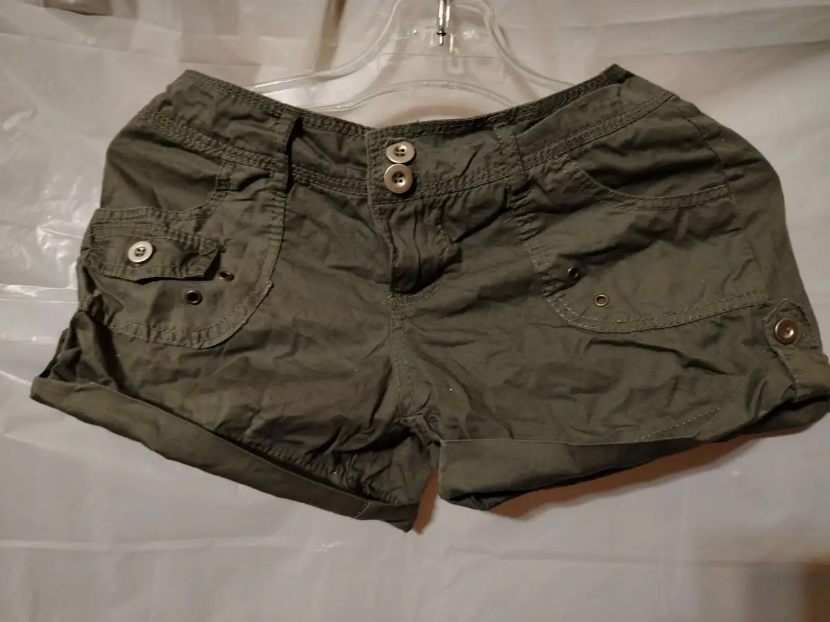 Olive Green Cargo Shorts Size 12