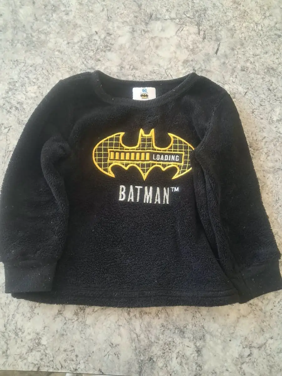 Pep 🦇 PRELOVED: Batman Fleece Pyjama Set – Size 2–3 Years