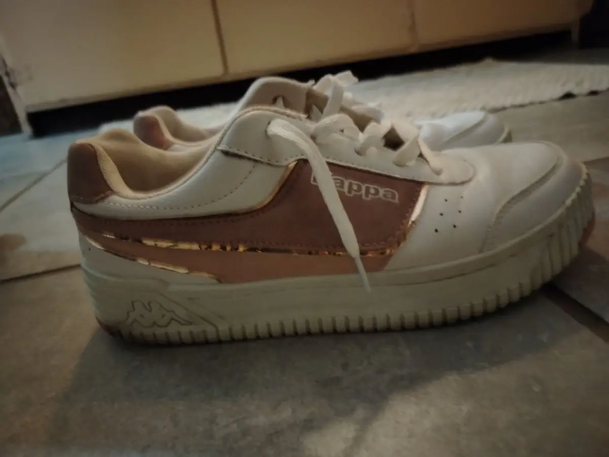 Kappa Ladies White and Rose Sneakers