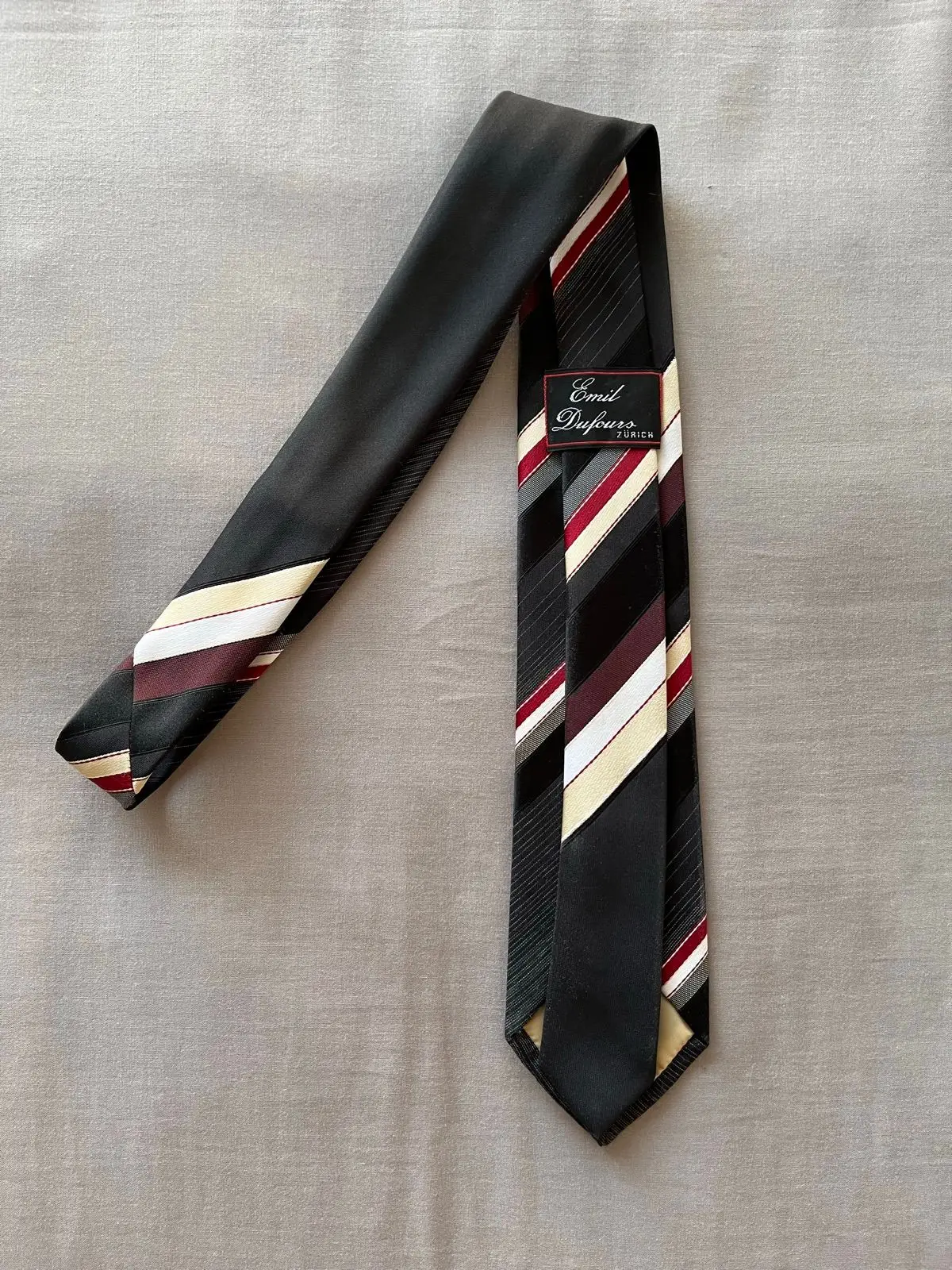 Emil Dufours Zurich Striped Necktie