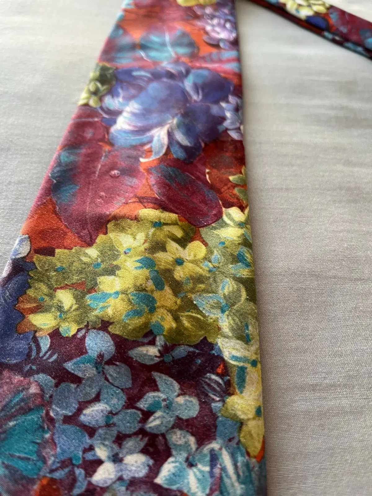 Vintage Floral Print Necktie