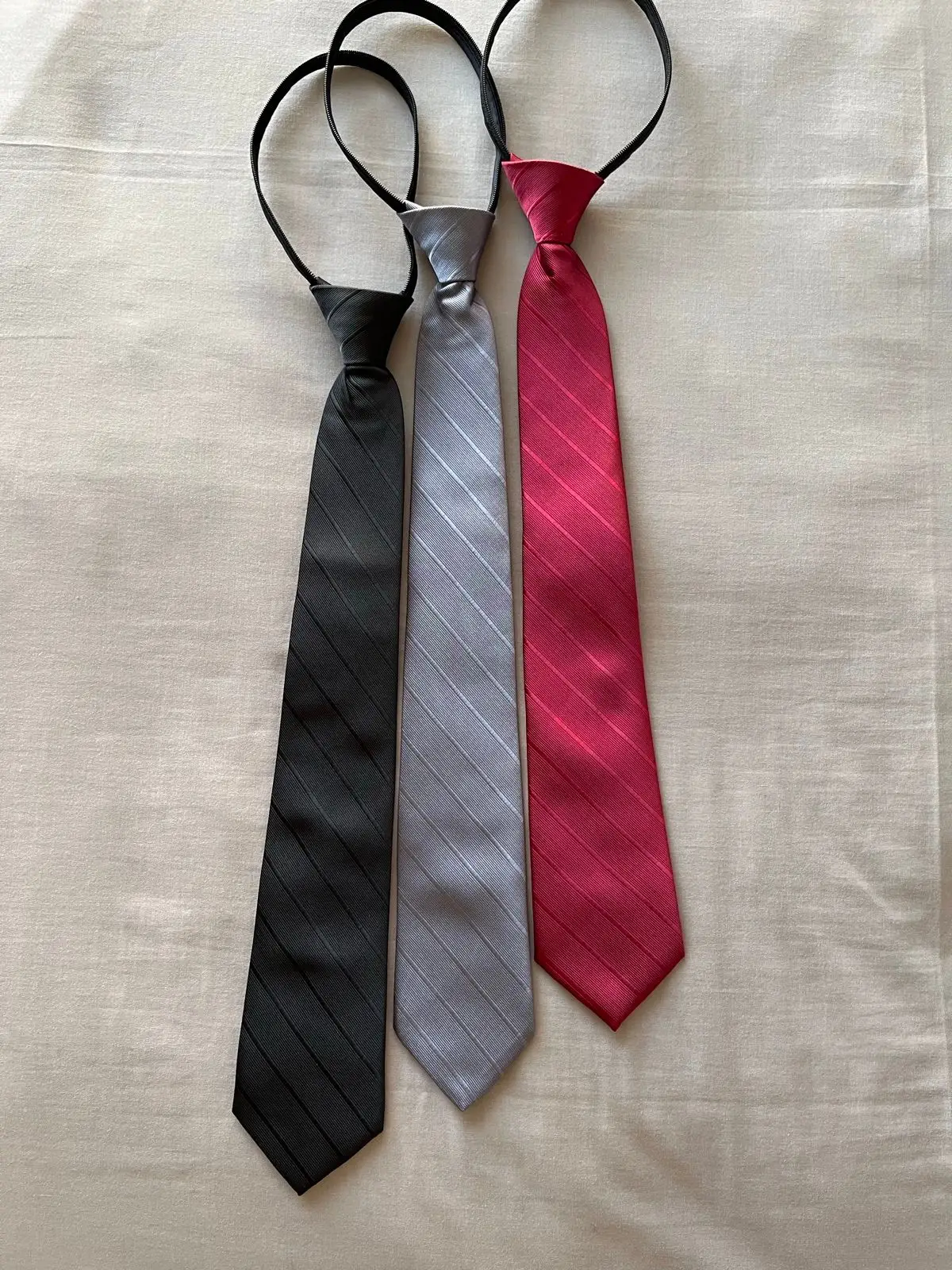 Black Zipper Necktie