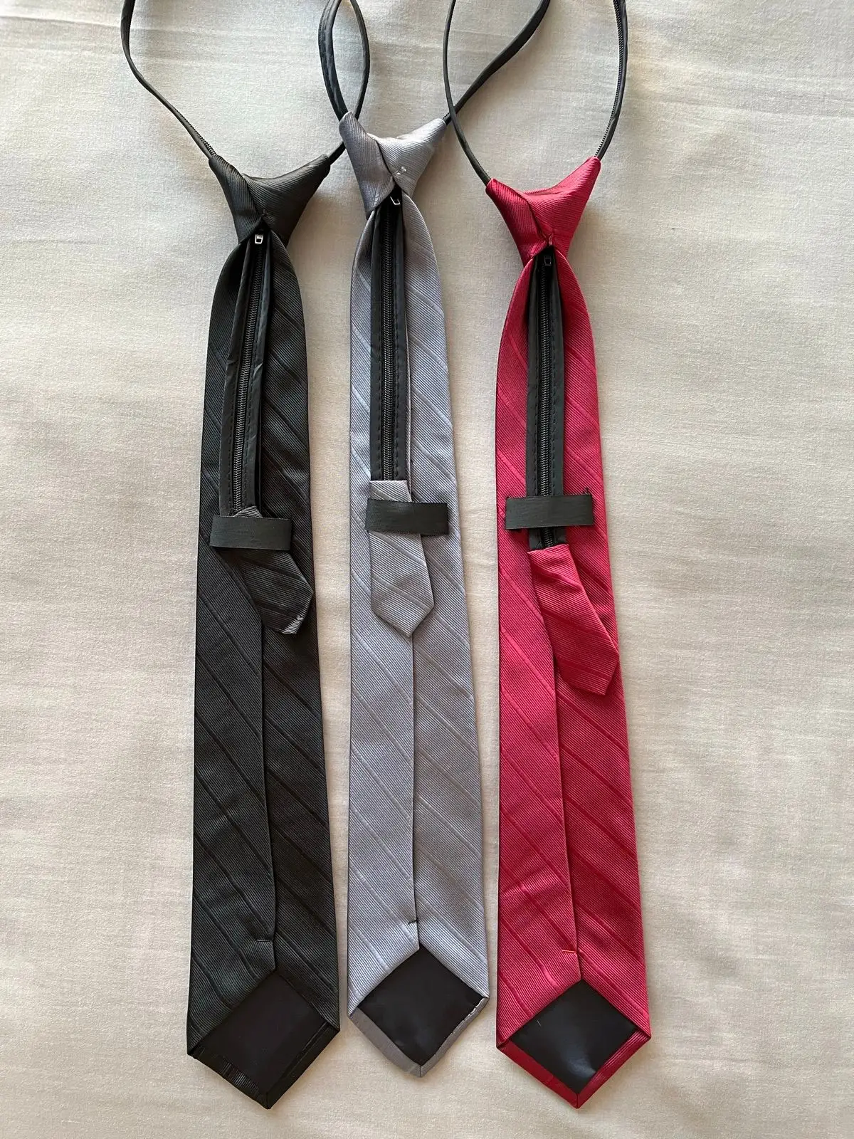 Black Zipper Necktie
