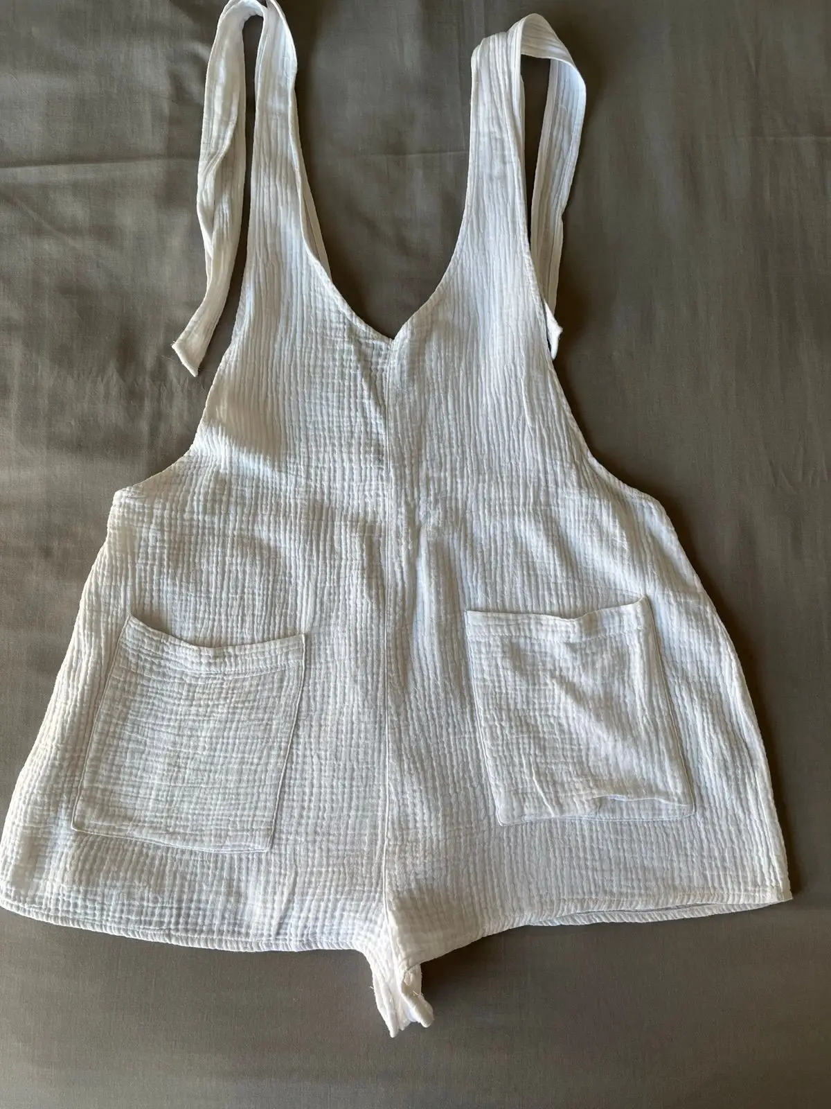 Cotton On White Cotton Gauze Romper