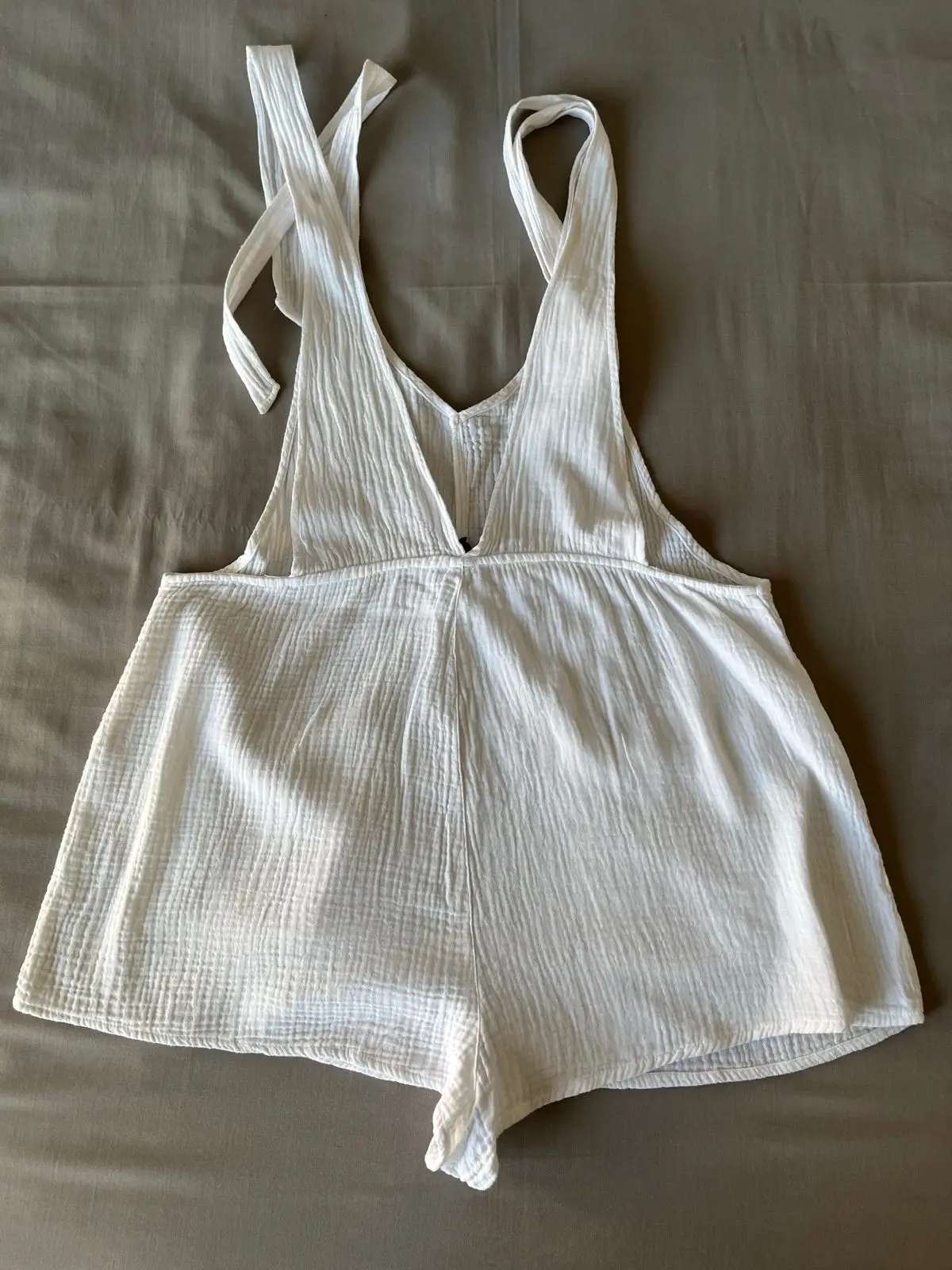Cotton On White Cotton Gauze Romper