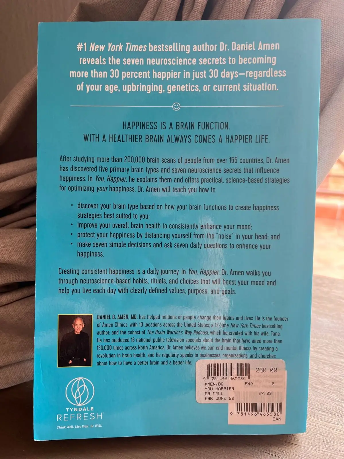 You, Happier by Daniel G. Amen MD Book