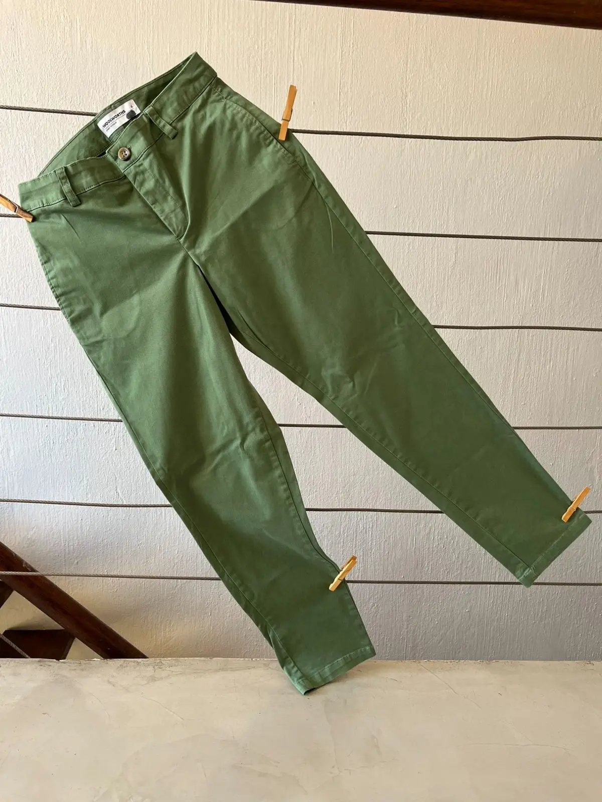 Woolworths Green Trousers Size 6