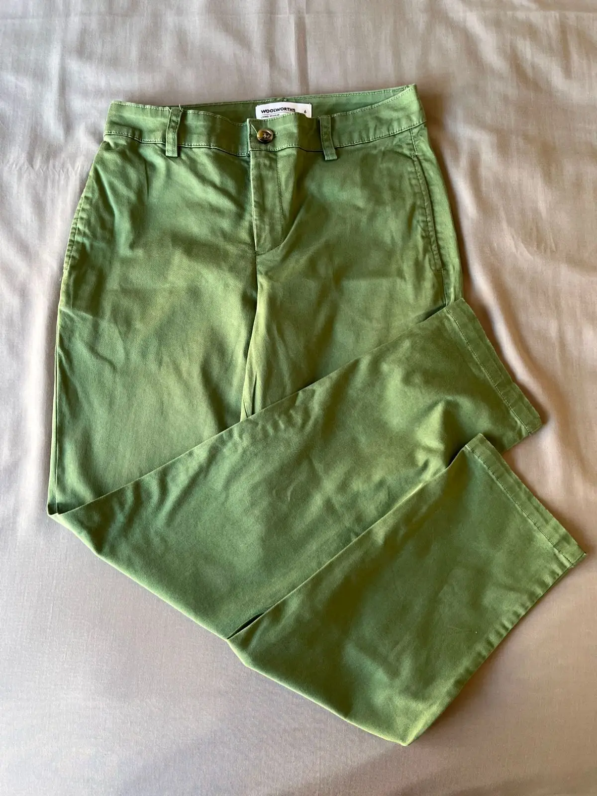 Woolworths Green Trousers Size 6