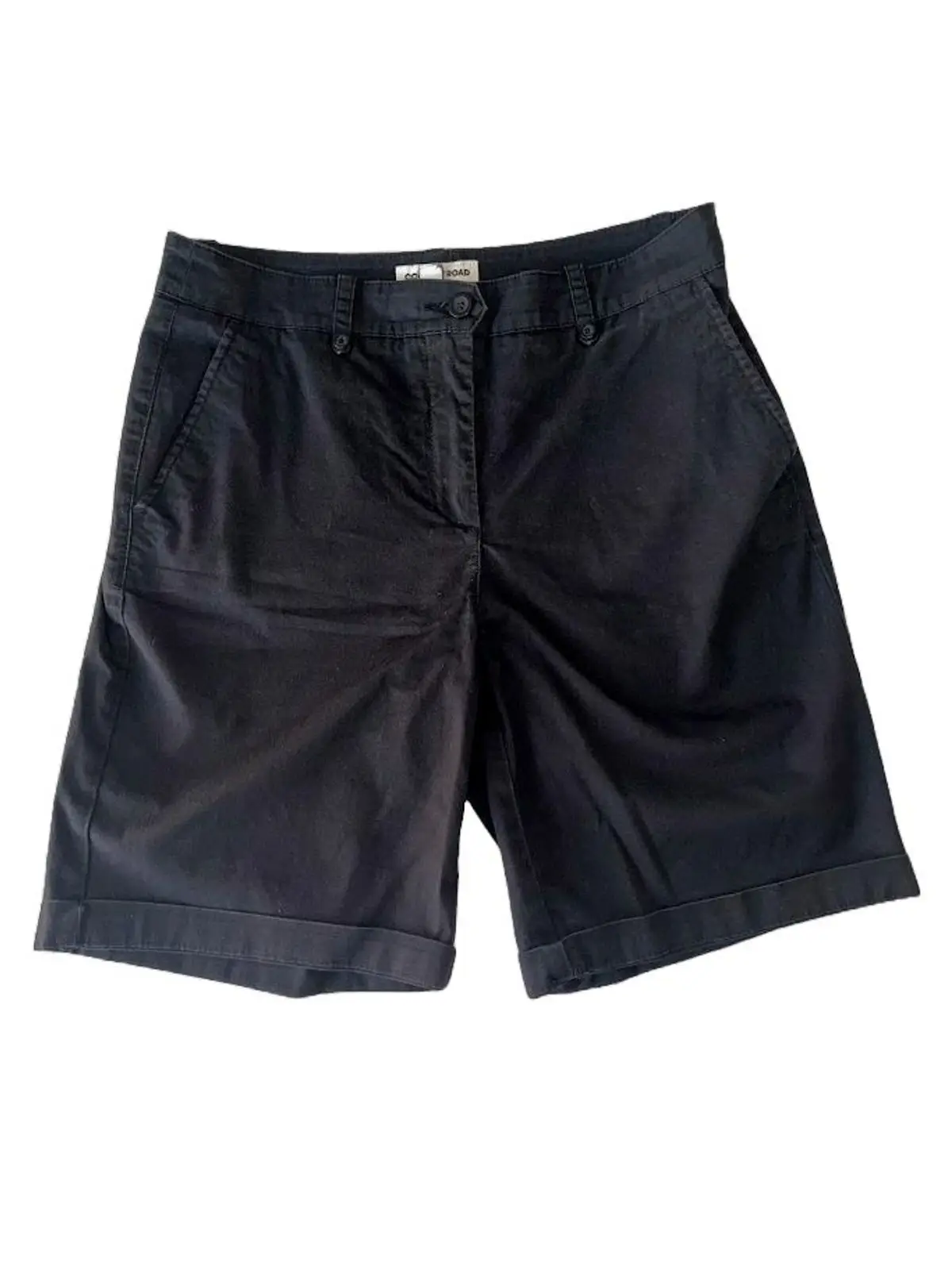 Cotton Road Black Chino Shorts