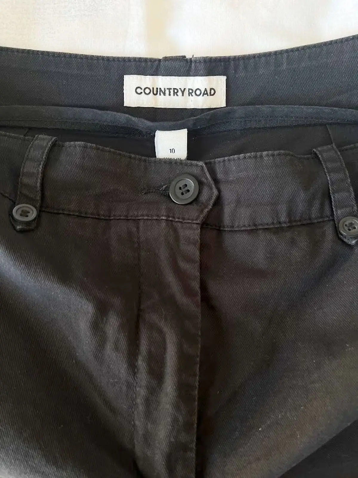 Cotton Road Black Chino Shorts