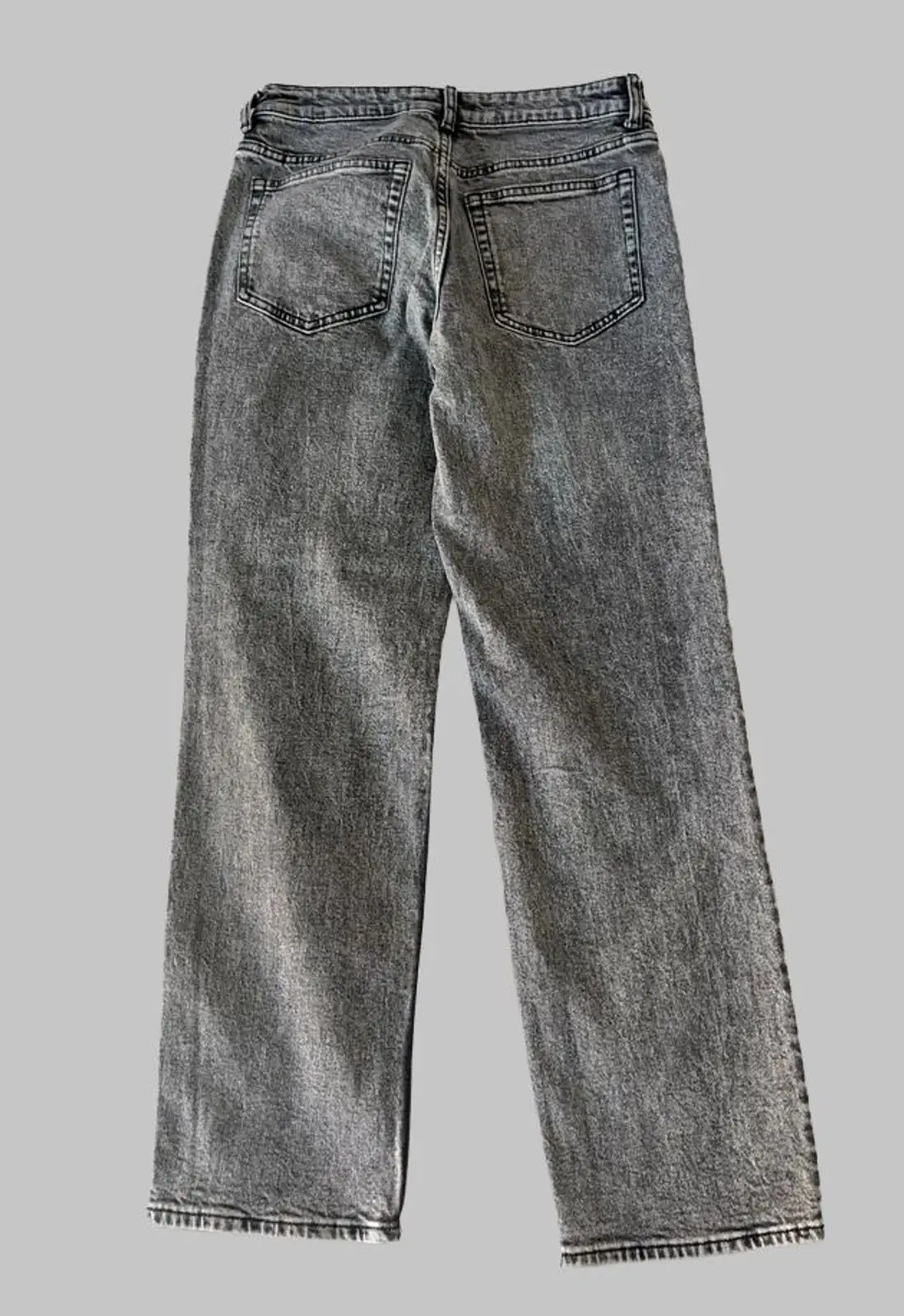 H&M Grey Acid-Wash Denim Jeans