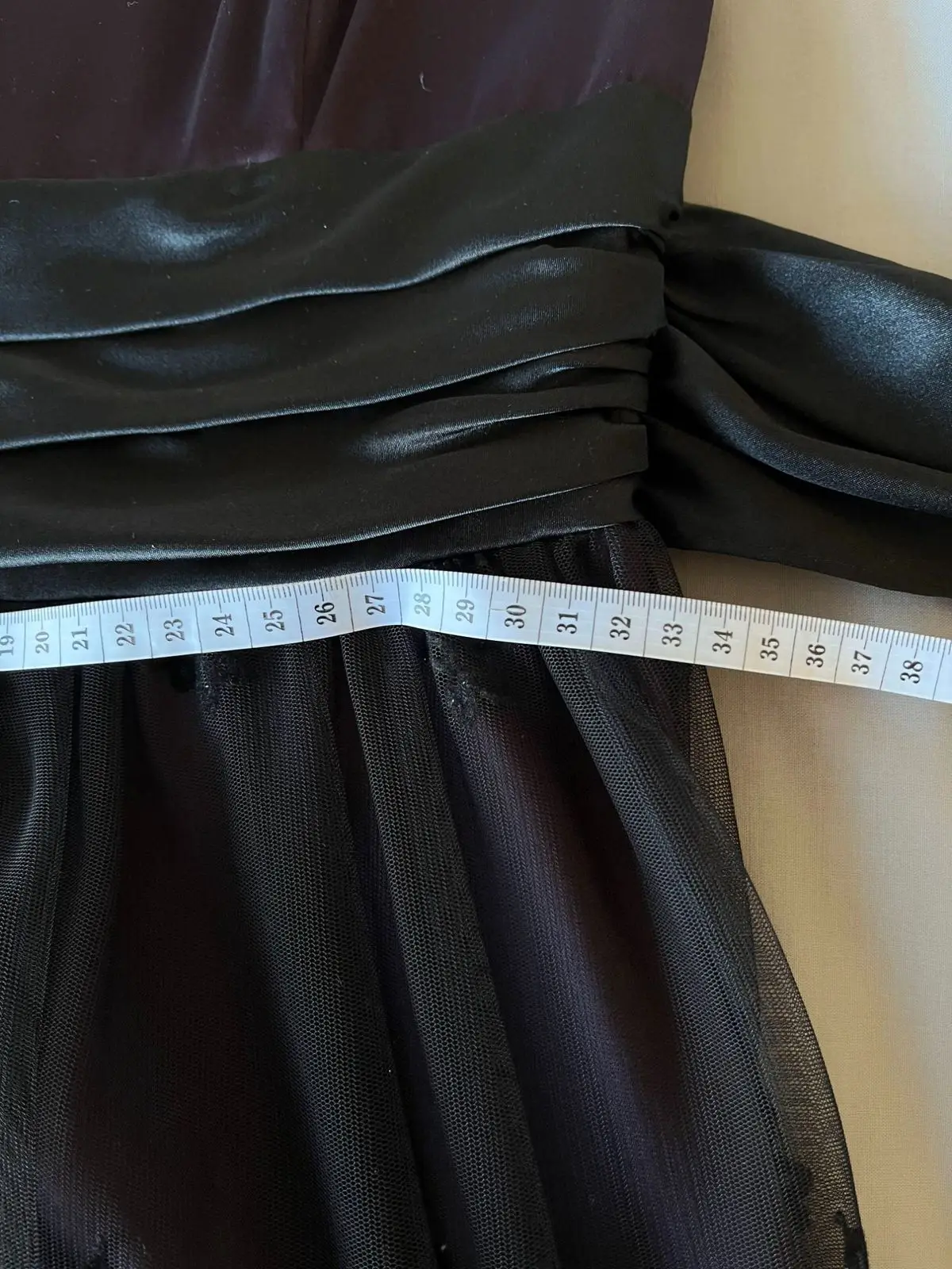 Purple and Black Mesh Overlay Dress