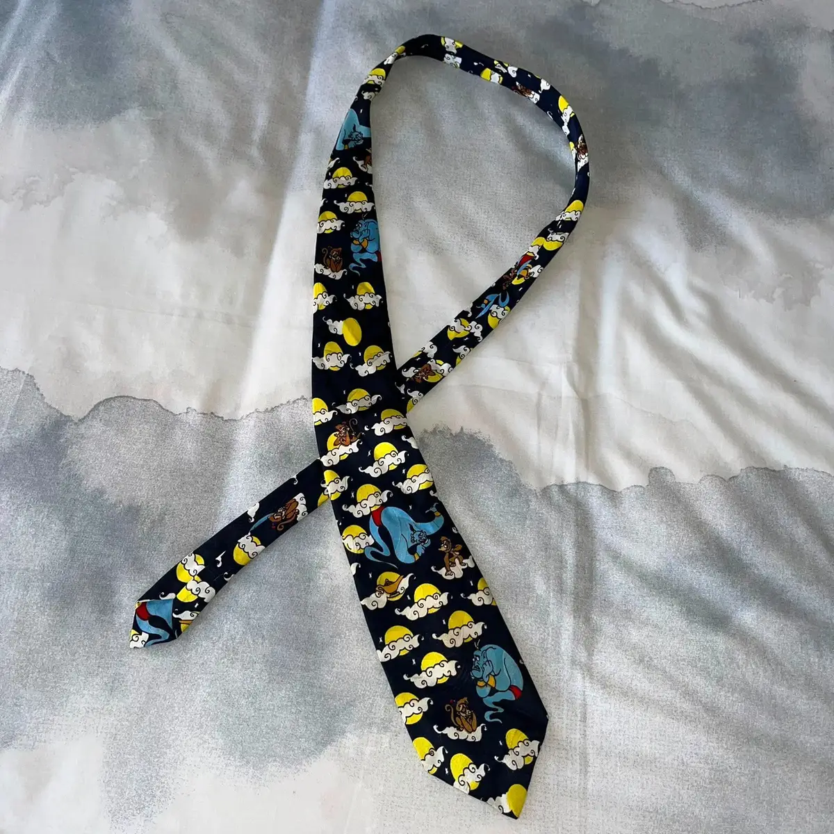 Disney Aladdin Genie Print Necktie